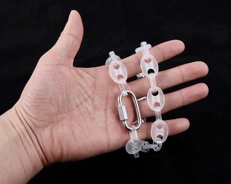 Vintage Transparent Acrylic Chain Necklace Size ONE SIZE - 2 Thumbnail