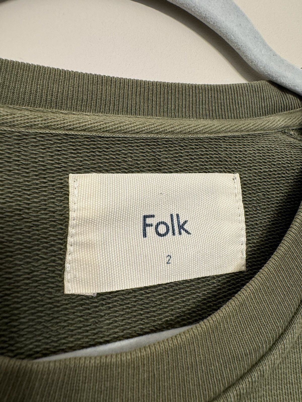 Folk × Vintage Folk sweatshirt khaki size 2 vintage rare Size US S / EU 44-46 / 1 - 2 Thumbnail