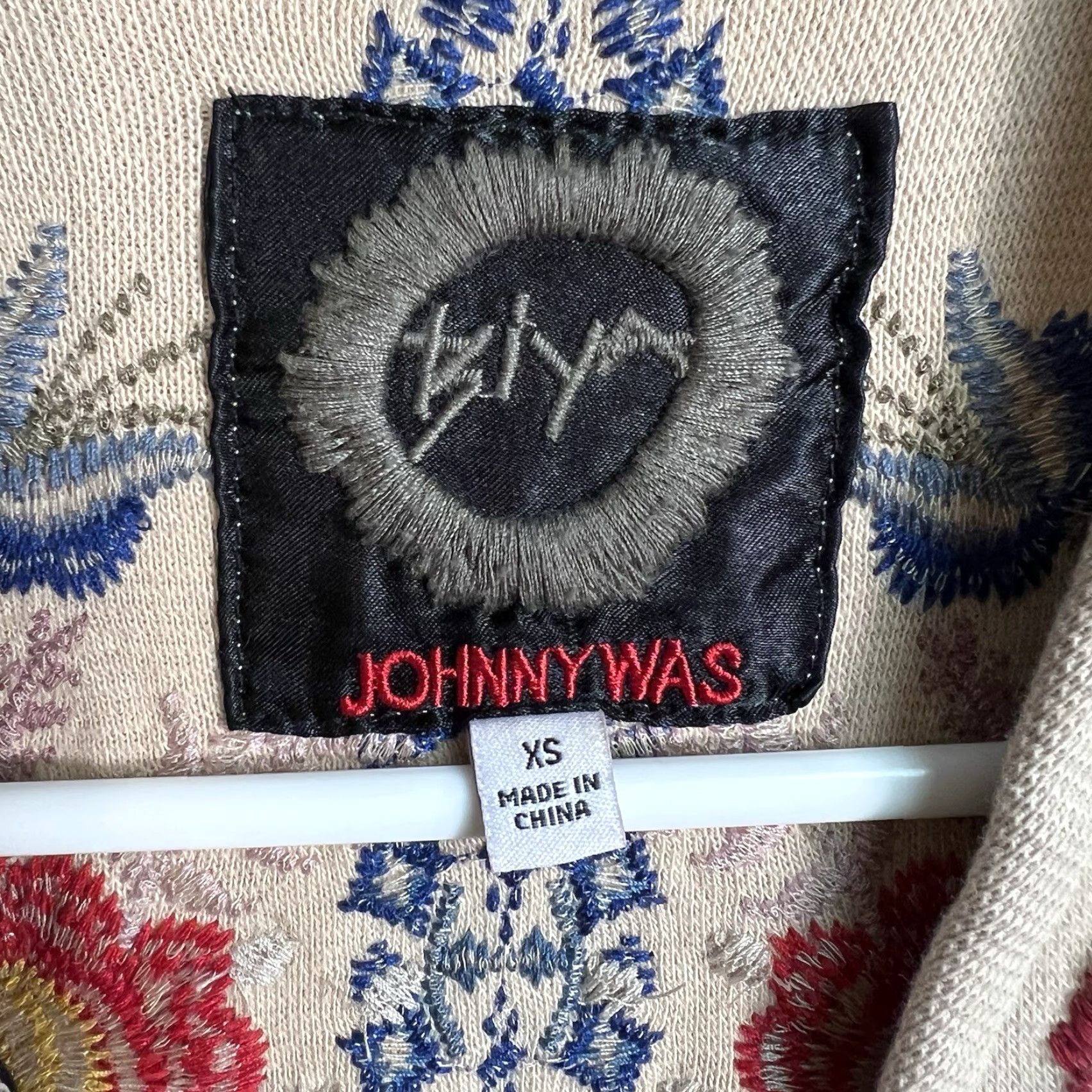 Johnny Was JOHNNY WAS EMBROIDERED DUSTER CARDIGAN JACKET WOMENS XS BEIGE BOHO GEOMETRIC MENS Size XS / US 0-2 / IT 36-38 - 6 Thumbnail