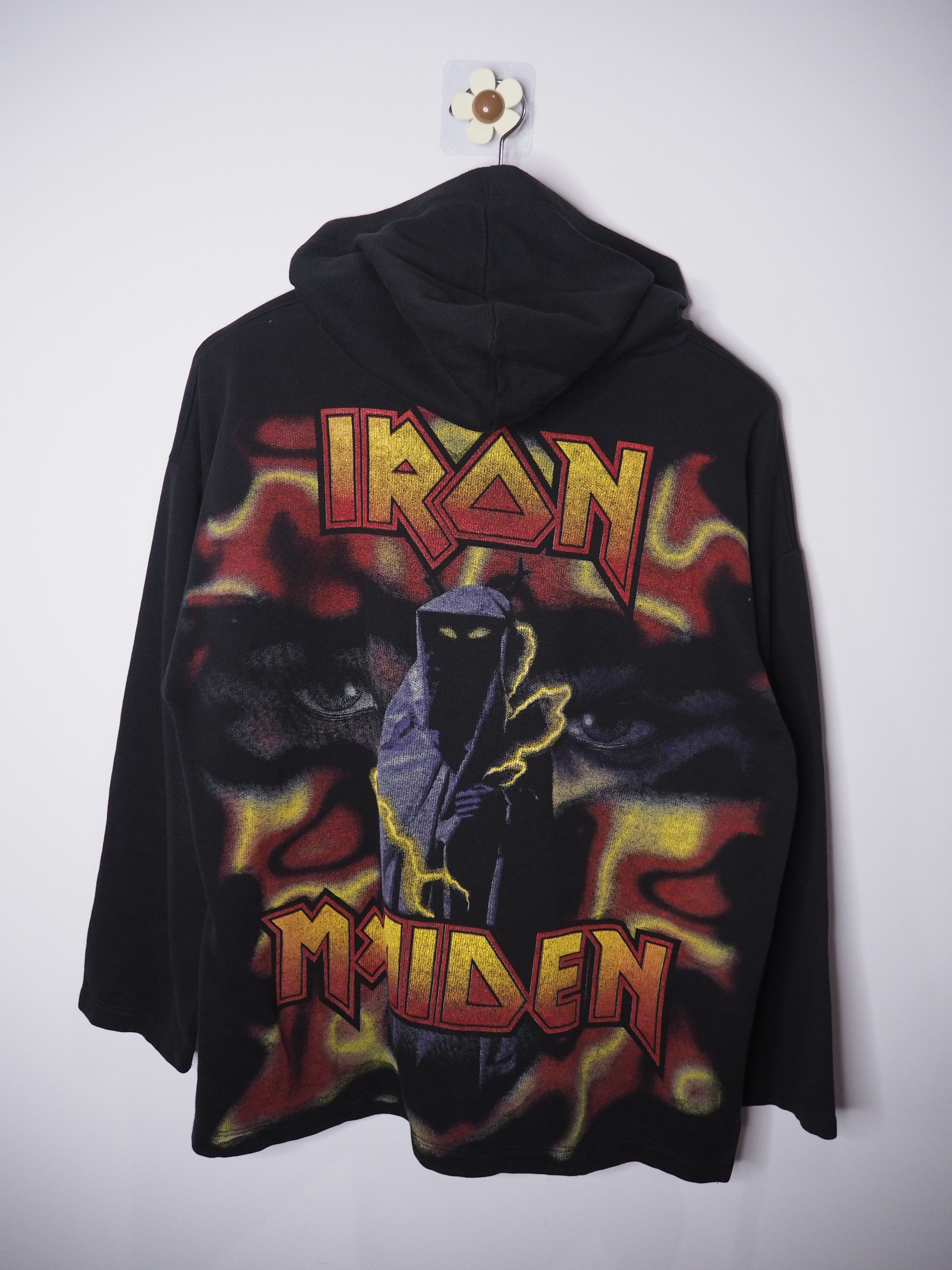 Iron Maiden Vintage Iron Maiden Long Sleeve Hoodie Bootleg Size US M / EU 48-50 / 2 - 2 Thumbnail