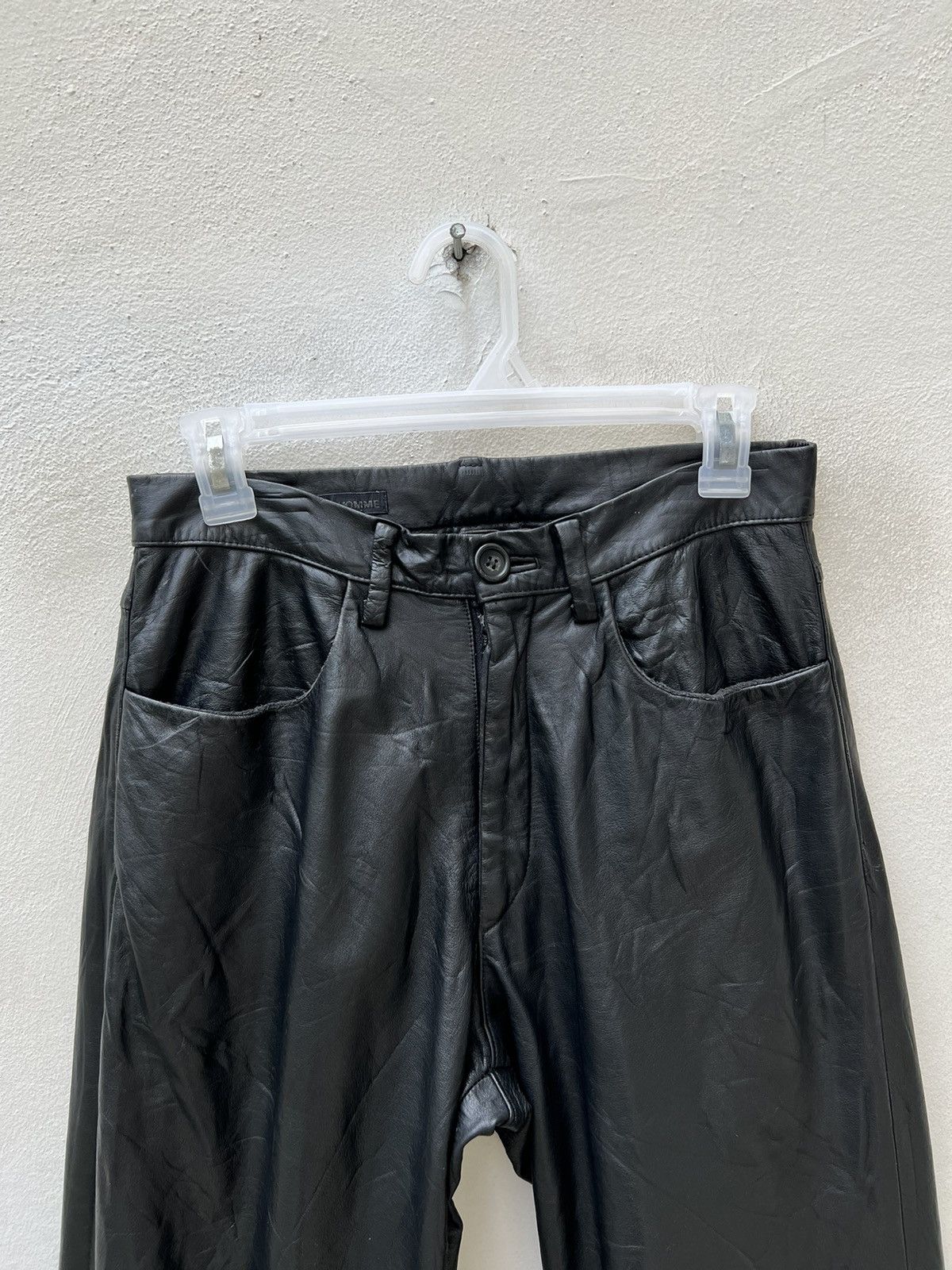 Leather Vintage Tete Homme Japan Patina Black Cowhide Leather Pant Size US 28 / EU 44 - 7 Thumbnail