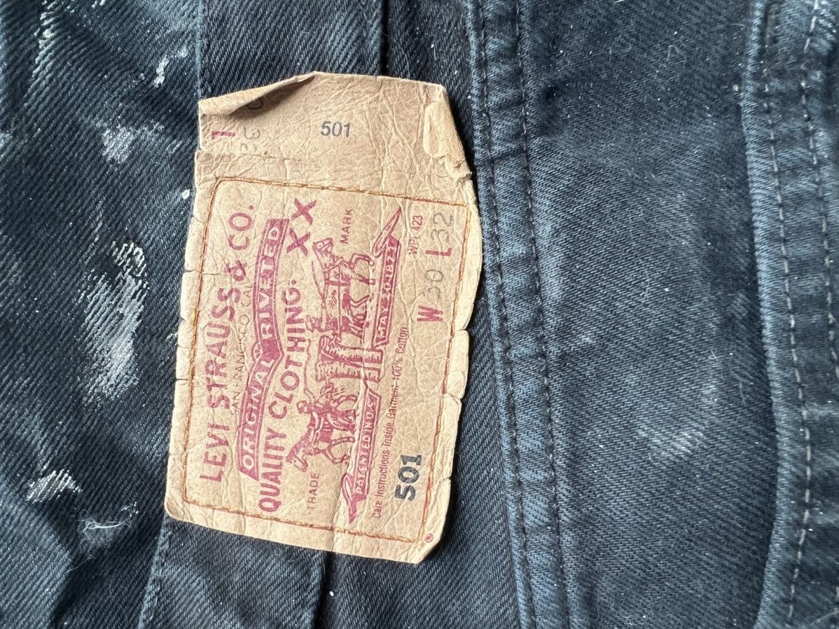 Levi's Vintage Levi’s 501 black denim Size US 30 / EU 46 - 4 Thumbnail