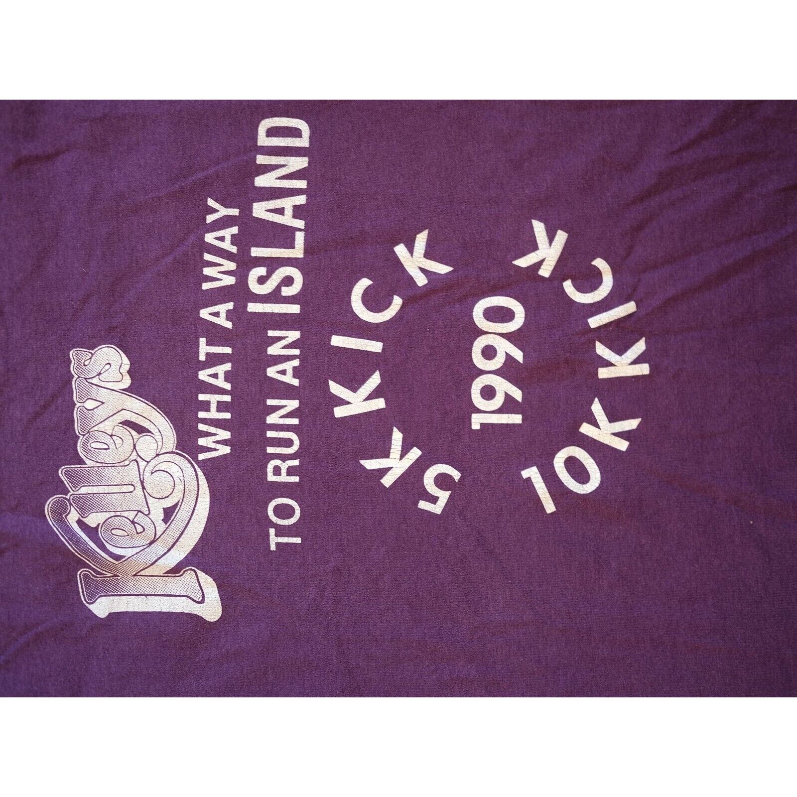 Other Vintage 1990 What A Way To Run An Island 5K 10K T-Shirt M Size US M / EU 48-50 / 2 - 3 Thumbnail