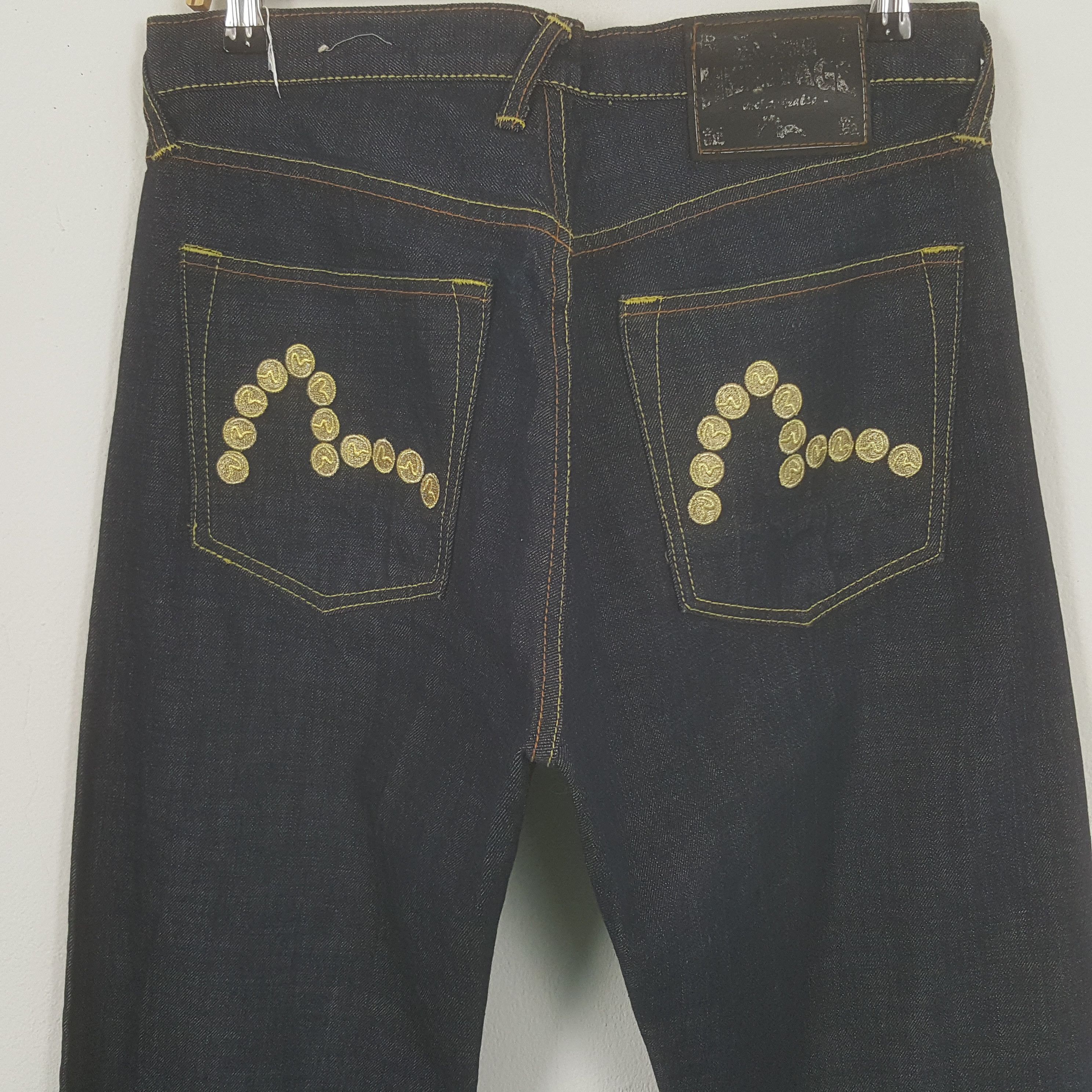 Evisu × Vintage Vintage Evisu Japan Custom Daicock Art Denim Jeans Size US 31 - 5 Thumbnail