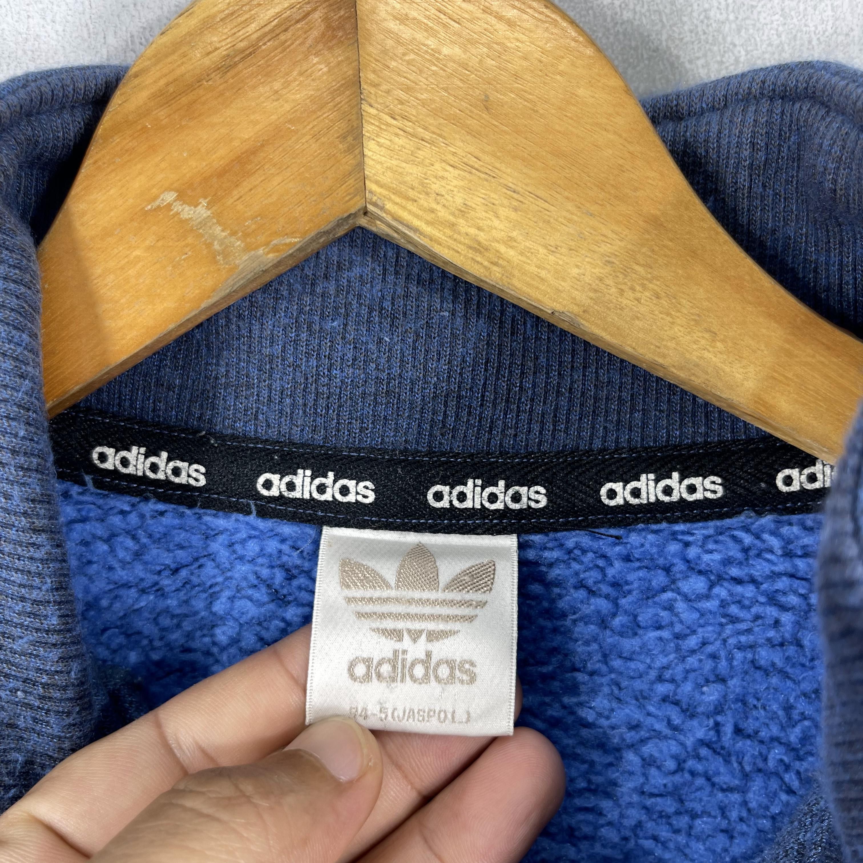 Adidas Vintage ADIDAS Trefoil Half Zipper Sweater Size US L / EU 52-54 / 3 - 5 Thumbnail