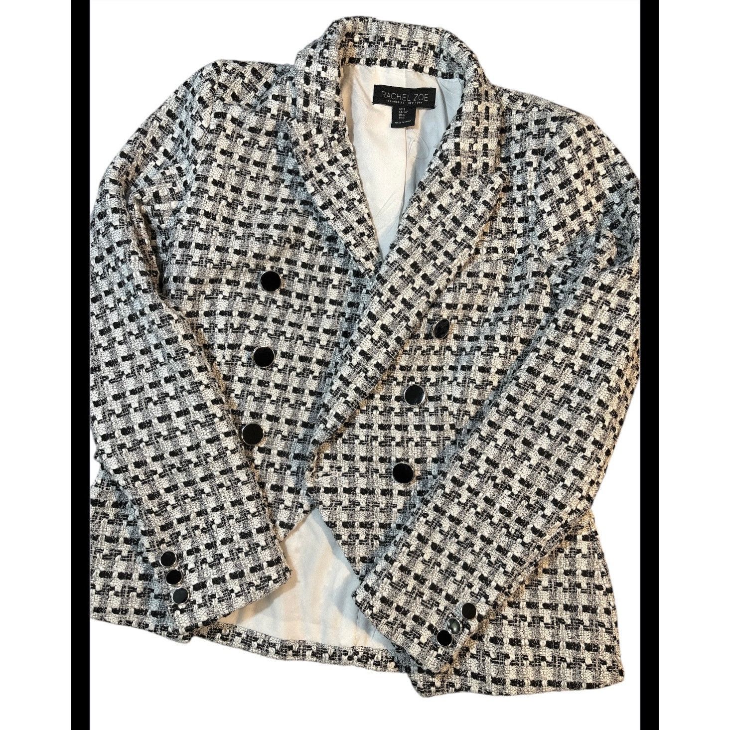 Rachel Zoe Rachel Zoe Double-Breasted Blazer Jacket Size S/P Size S / US 4 / IT 40 - 2 Thumbnail