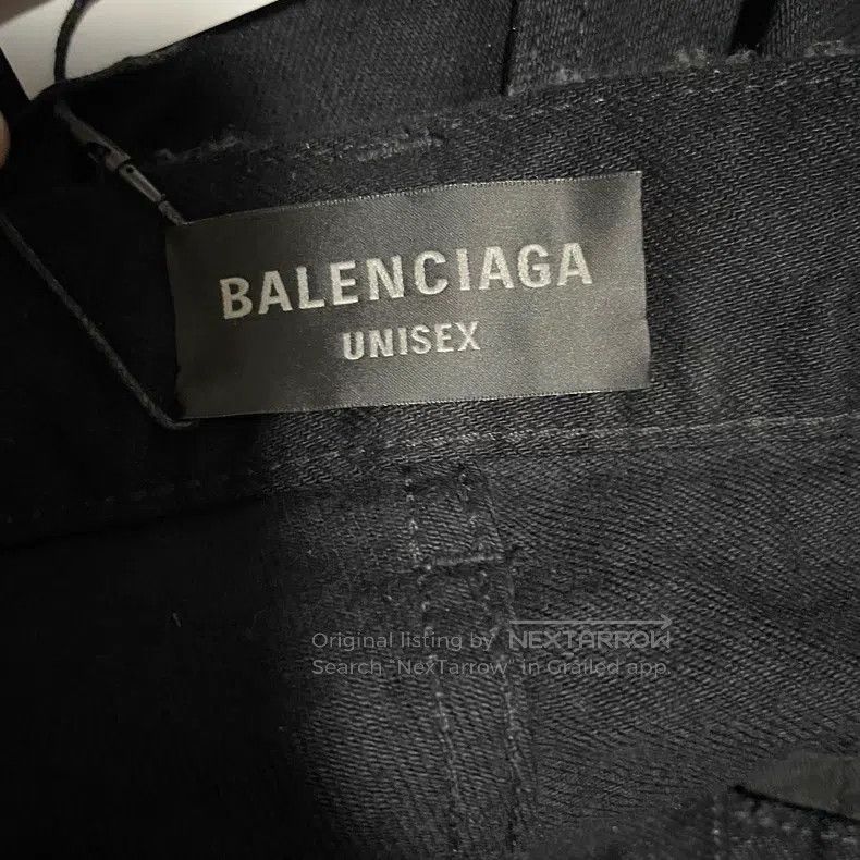 Balenciaga Balenciaga size L Black jeans with side seam short-sleeved Size US 27 - 3 Thumbnail