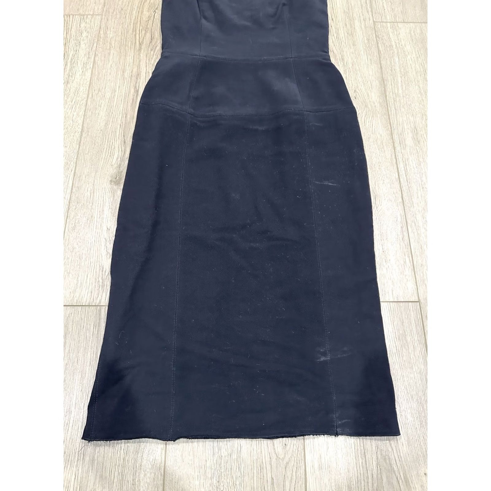 Lanvin Lanvin Sheath Dress Black Wool Blend Knit Crew Neck Zip Knee Length 36 Women Vintage No Size XS / US 0-2 / IT 36-38 - 2 Thumbnail