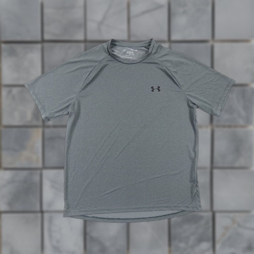 Under Armour Under Armour The Tech Tee Shirt Adult Large Gray Short Sleeve Workout Activewear Logo T-Shirt Men Size US L / EU 52-54 / 3 - 1 Thumbnail