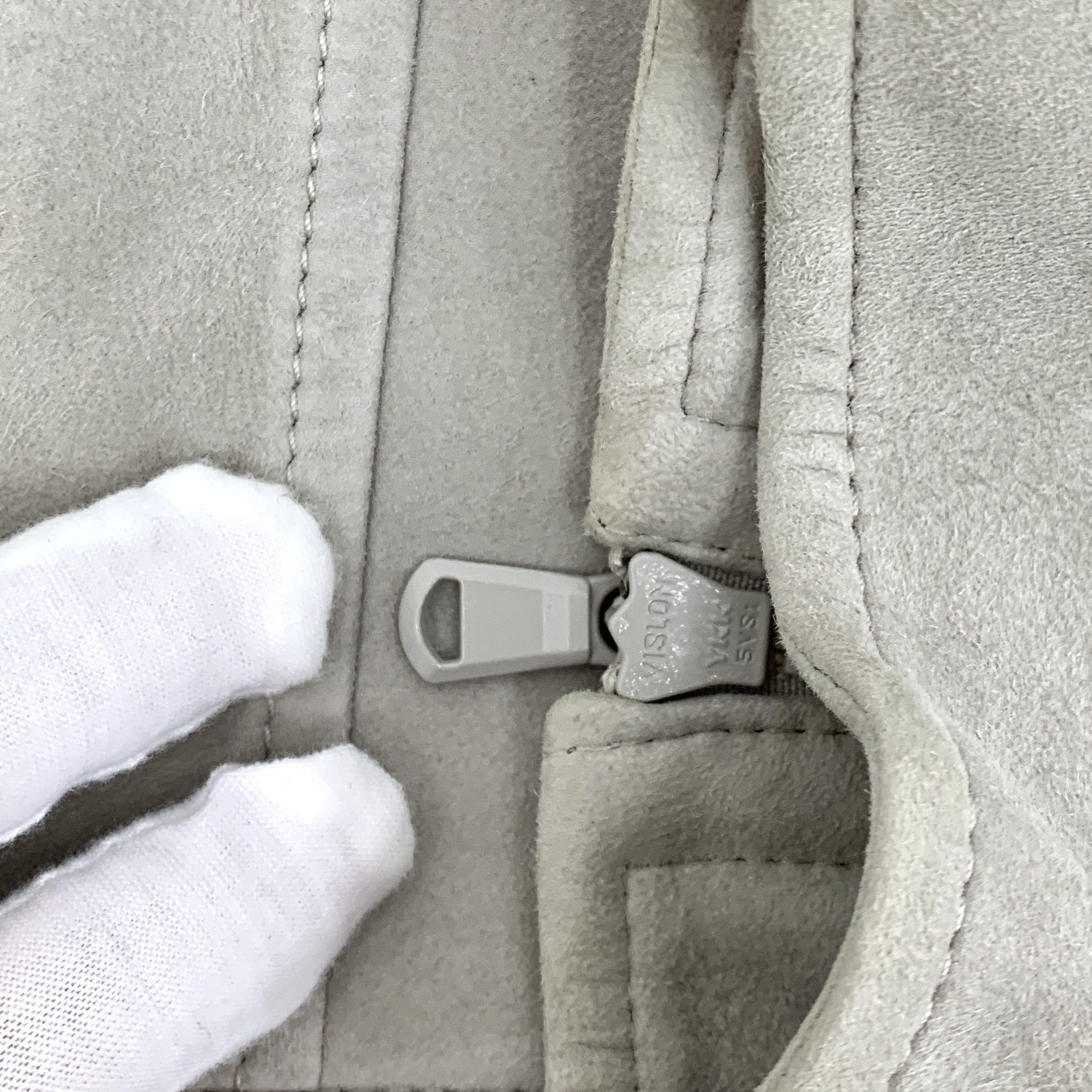 Brunello Cucinelli Brunello Cucinelli Grey Leather Zip Jacket (Size 40) Size US XXS / EU 40 - 2 Thumbnail