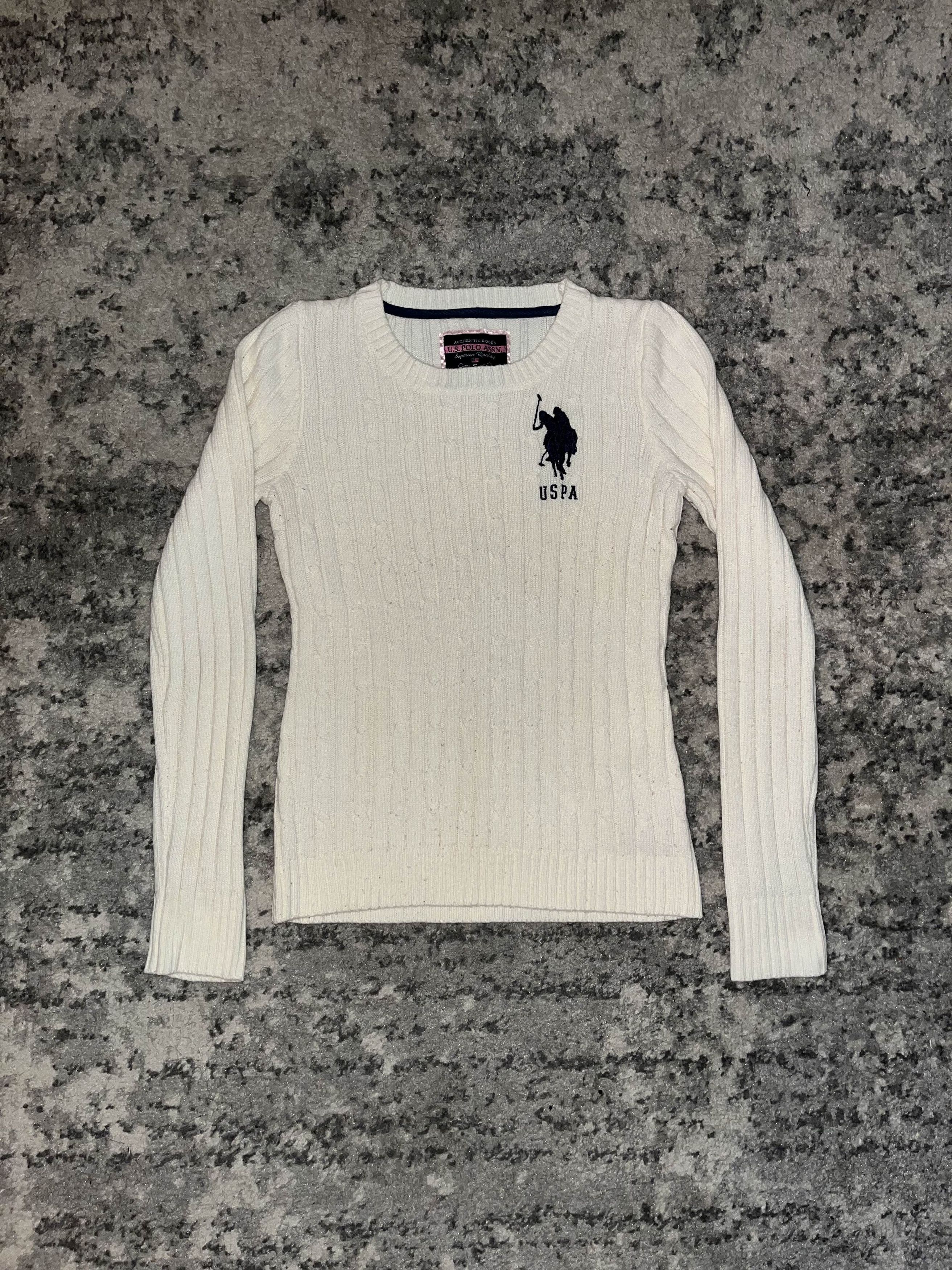 U.S. Polo Assn. Preppy U.S. Polo Assn. Cable Knit Sweater Size S / US 4 / IT 40 - 1 Thumbnail