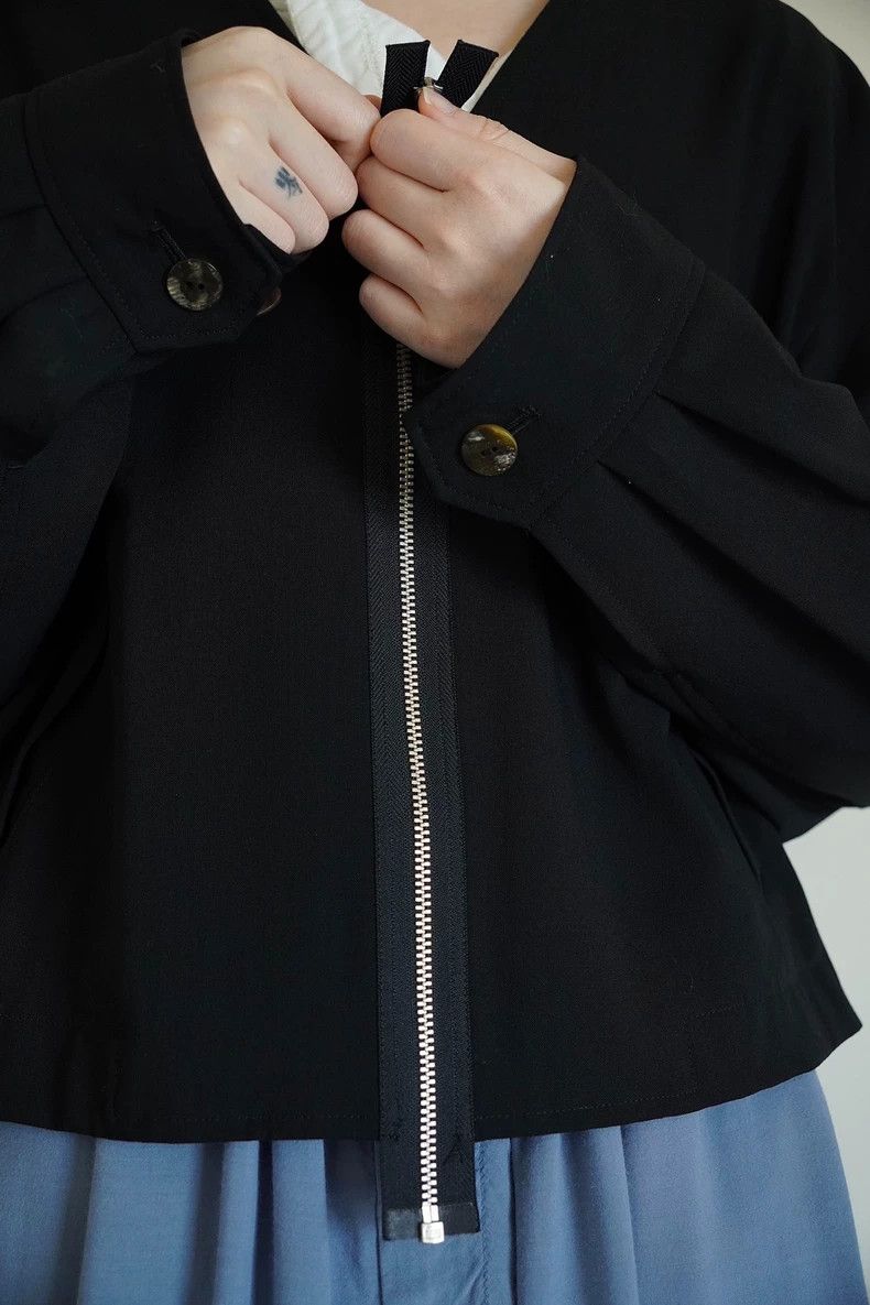 Comme des Garcons Comme des Garcons Thin wool short jacket Size S / US 4 / IT 40 - 6 Thumbnail