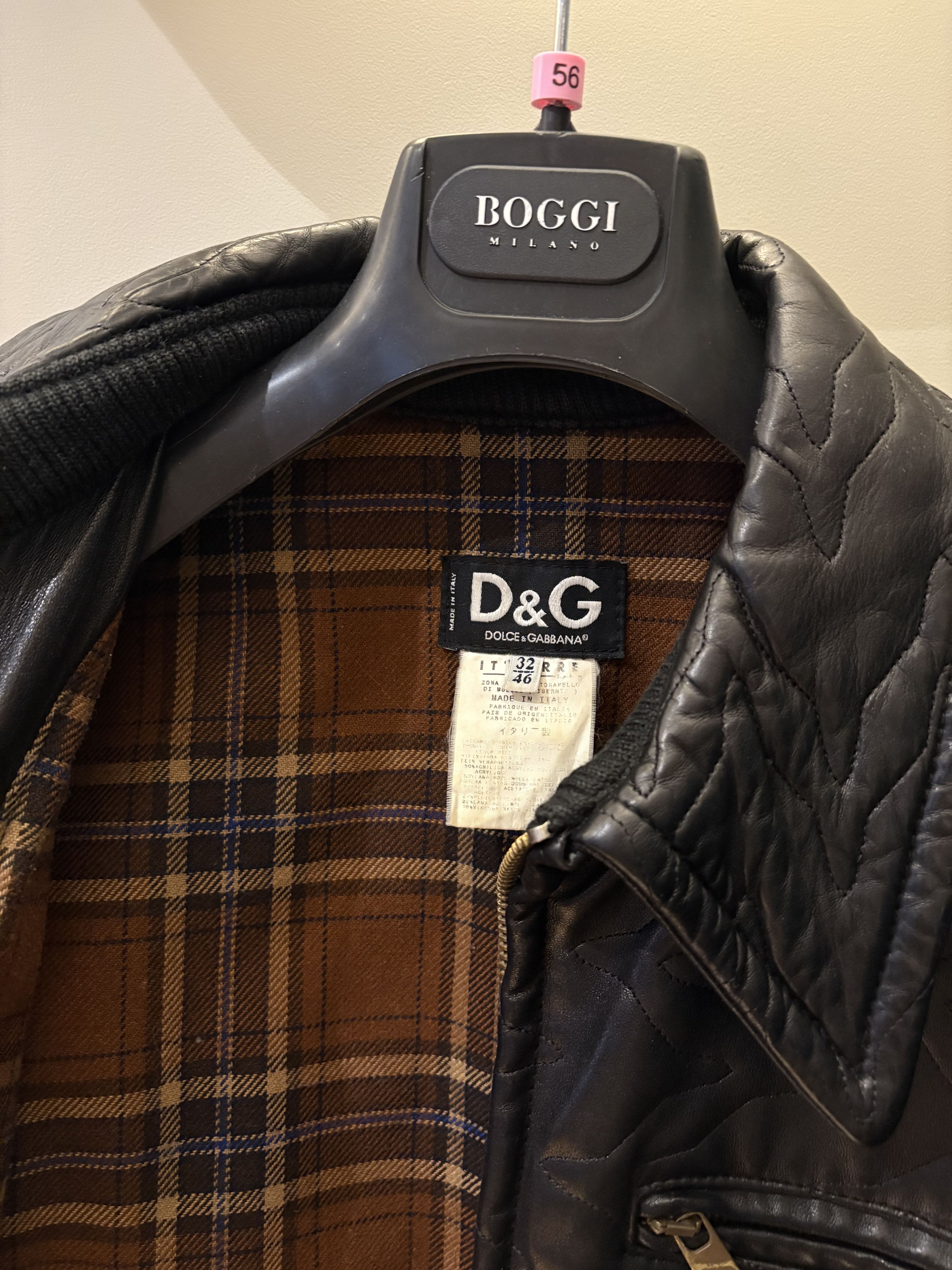 Dolce & Gabbana Vintage D&G Embroidered Leather Jacket Size US S / EU 44-46 / 1 - 4 Thumbnail