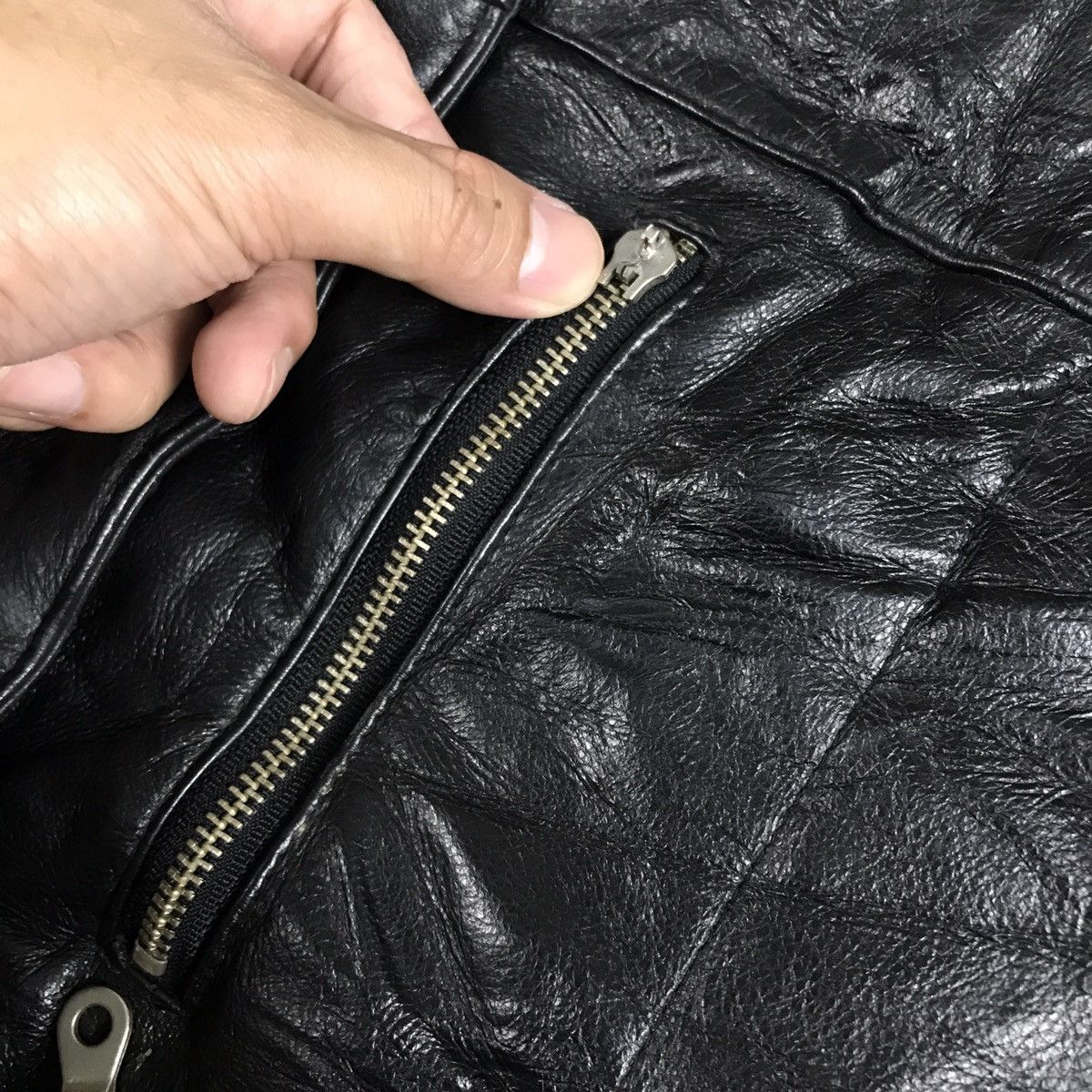 LEGERE MCM LEATHER JACKET PUFFER DOWN JACKET