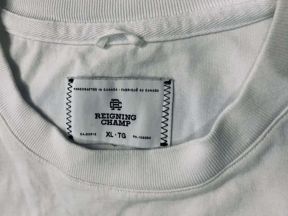 Reigning Champ Reining Champ Mid-Weight Crewneck White Cotton T-Shirt XL LN Size US XL / EU 56 / 4 - 2 Thumbnail