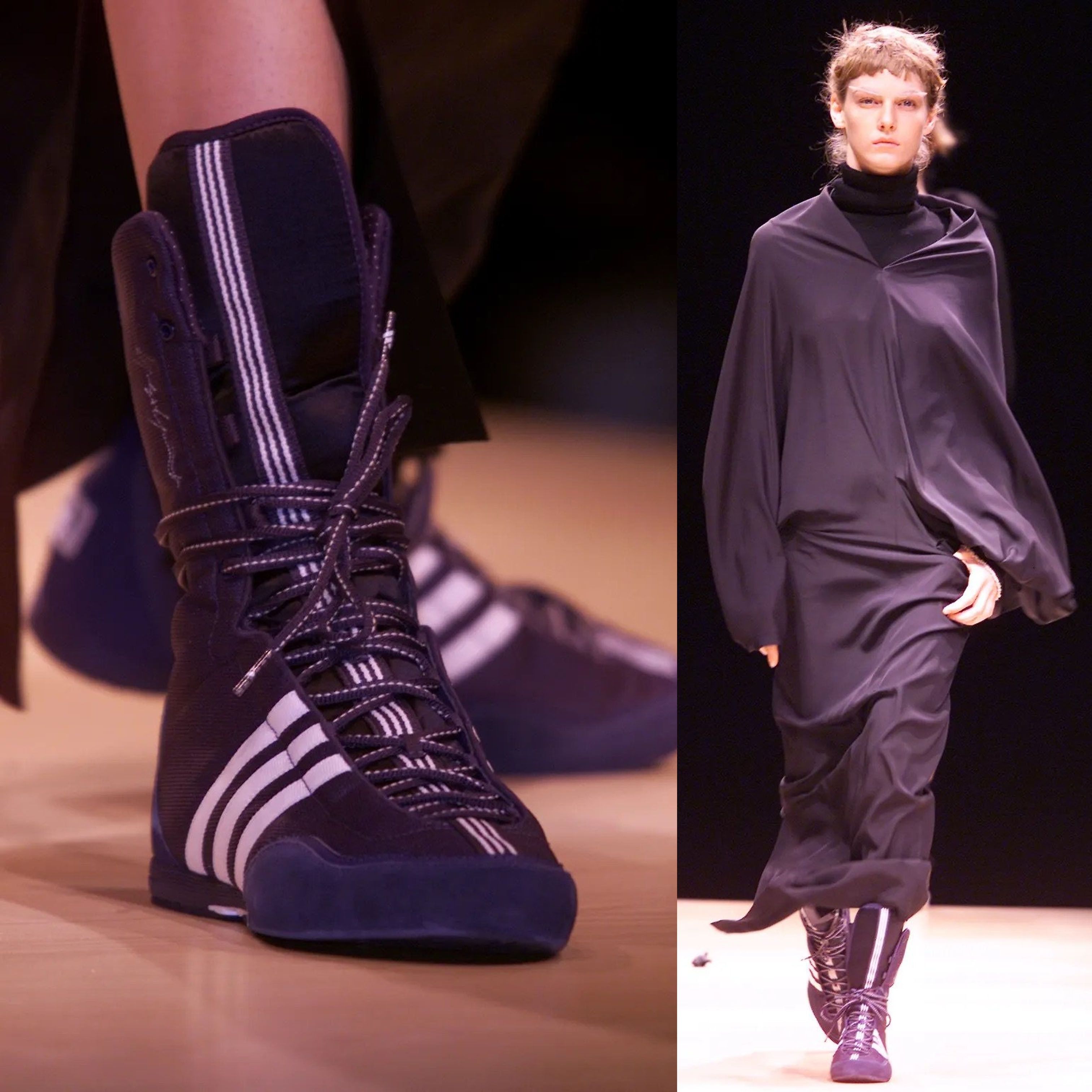 Adidas × Y-3 × Yohji Yamamoto adidas for Yohji Yamamoto AW01 Boxing Shoes Size US 10.5 / EU 43-44 - 9 Thumbnail