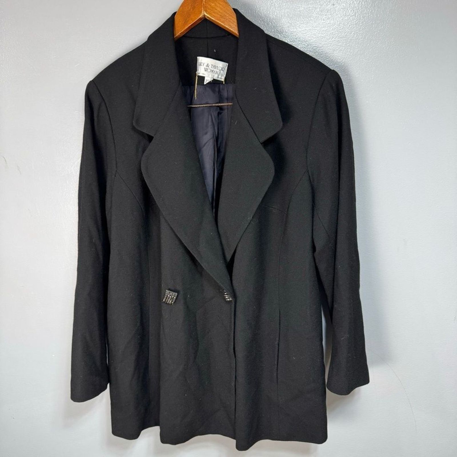 Vintage Vintage Lily & Taylor Women’s Plus Jacket sz 22W # E841-K Size XXL / US 16-18 / IT 52-54 - 2 Thumbnail