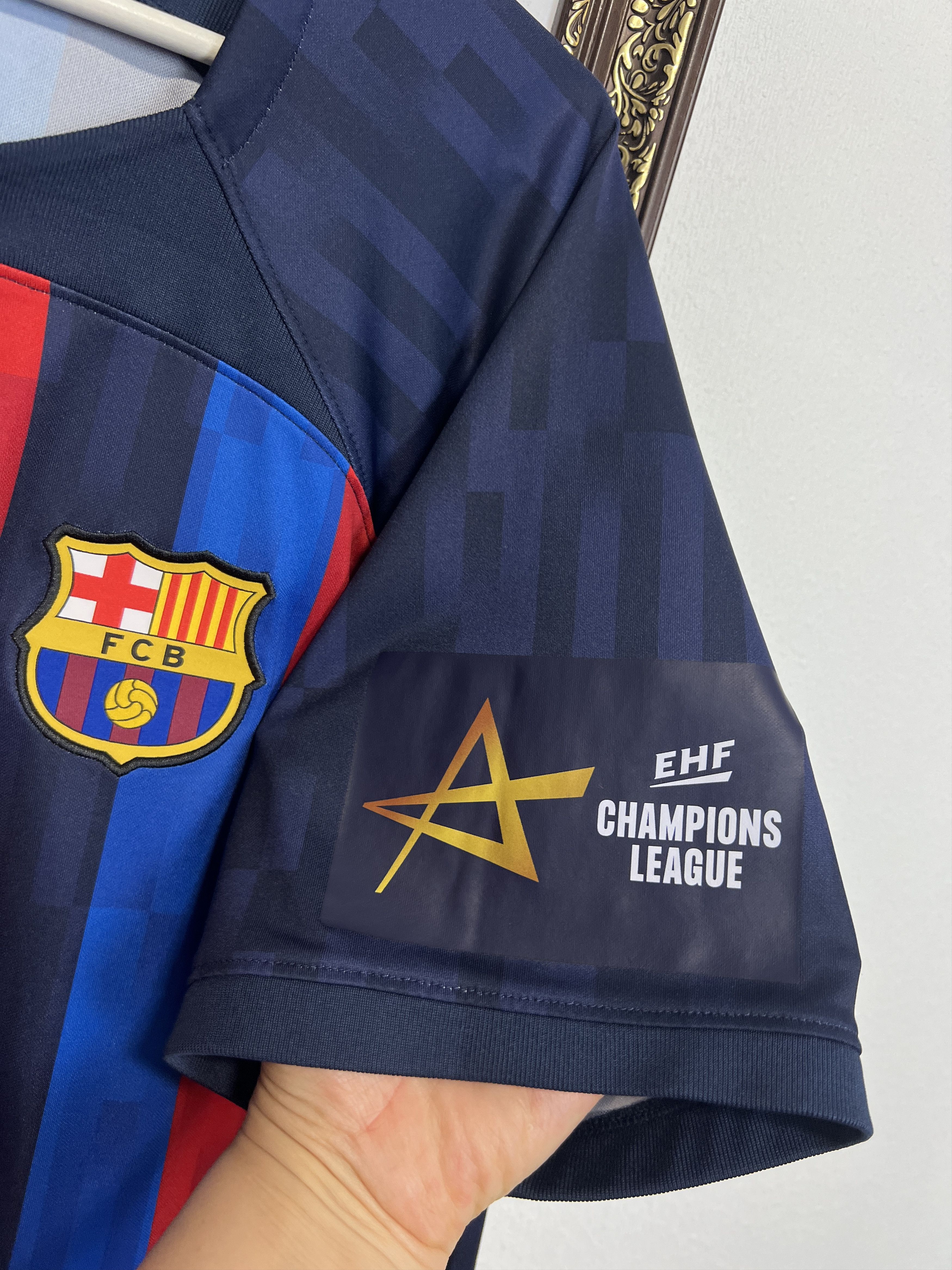 Nike Barcelona Handball Shirt Player #10 Mem Camiseta Jersey Size US XXL / EU 58 / 5 - 4 Thumbnail