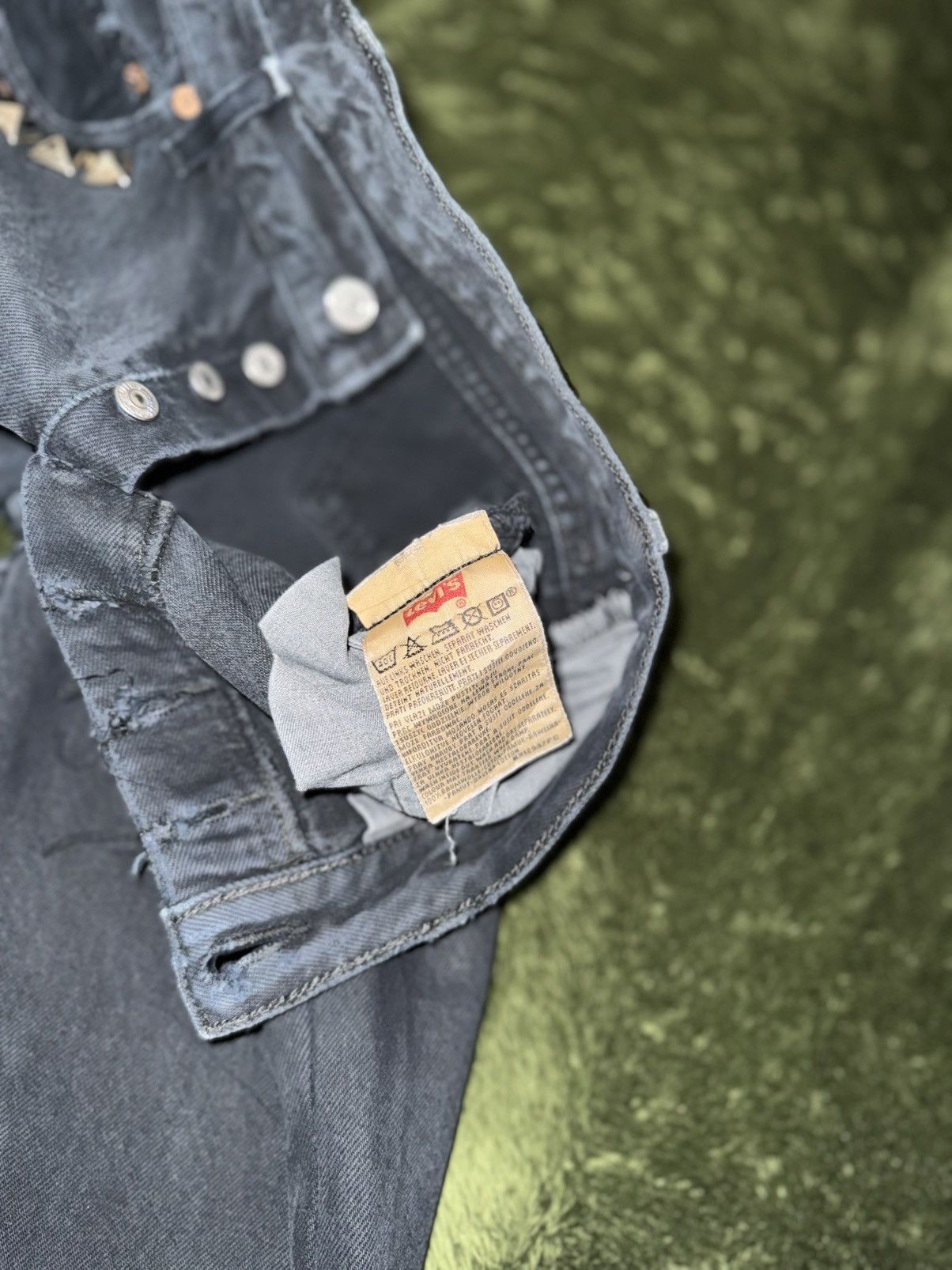 Levi's [W30/L32] Levi’s 501 Europe Custom Dyed Denim Pants Black Size US 30 / EU 46 - 4 Thumbnail