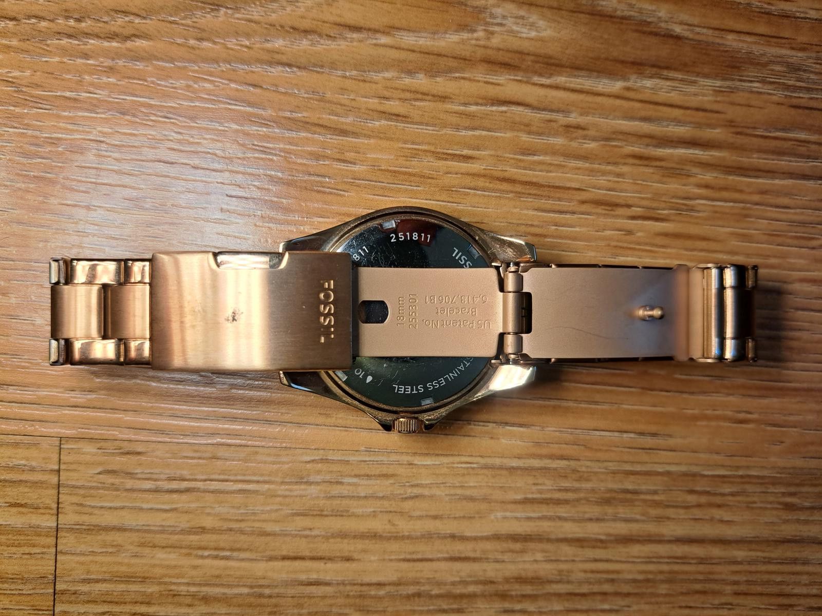 Fossil Fossil Stainless Steel Womens Watch Rose Gold Crystals Size ONE SIZE - 4 Thumbnail