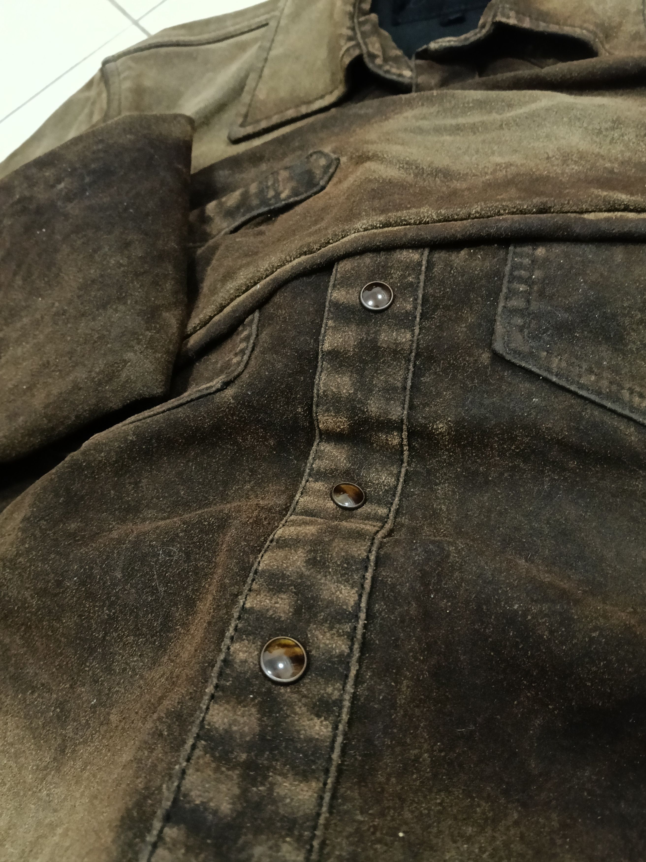 JACKROSE 💥 Jackrose Luv Maison Suede Western Shirt💥 Size US S / EU 44-46 / 1 - 6 Thumbnail