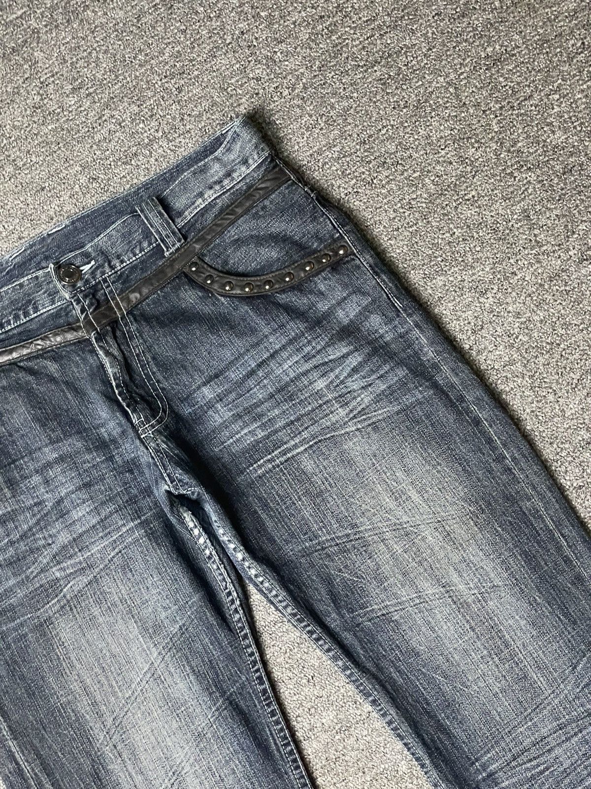 Japanese Brand × Vintage Vintage ORIRIN Brand Distressed Punk Jeans (112) Size US 35 - 5 Thumbnail
