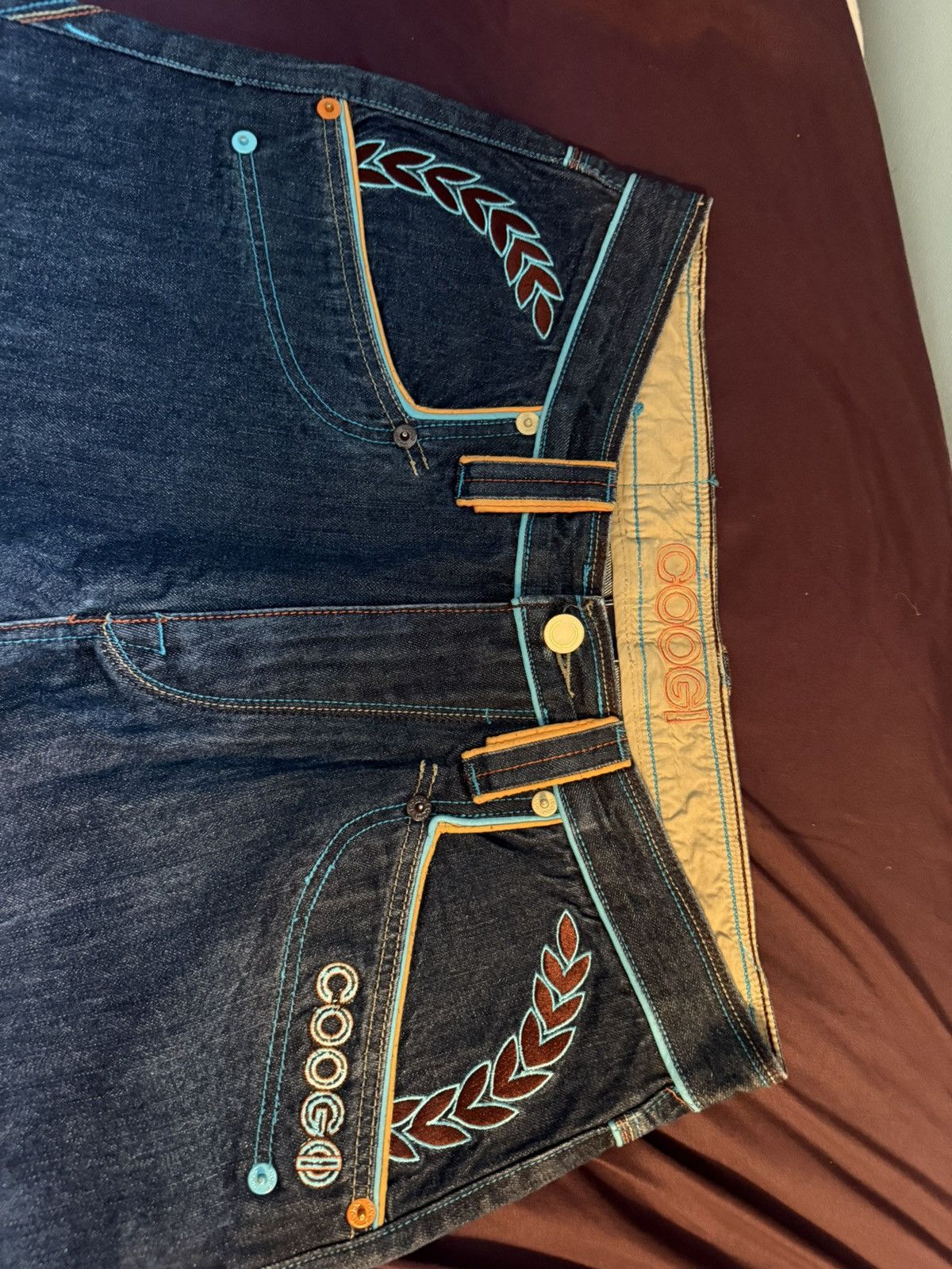 Coogi Coogi jeans blue and orange y2k Size US 36 / EU 52 - 4 Thumbnail