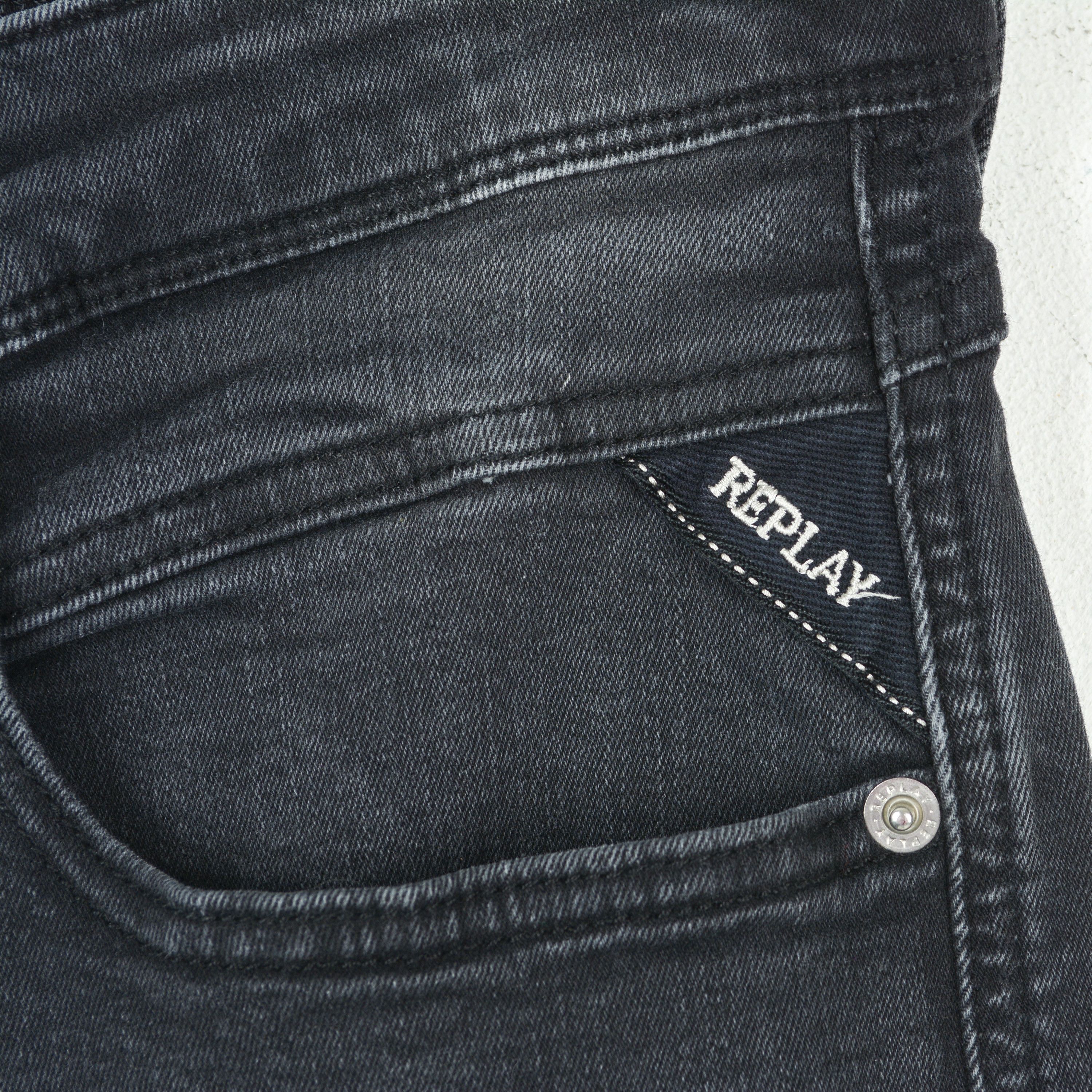 Replay Anbass W32 L32 Slim Fit Straight Jeans Denim Pants Trousers Size US 32 / EU 48 - 3 Thumbnail