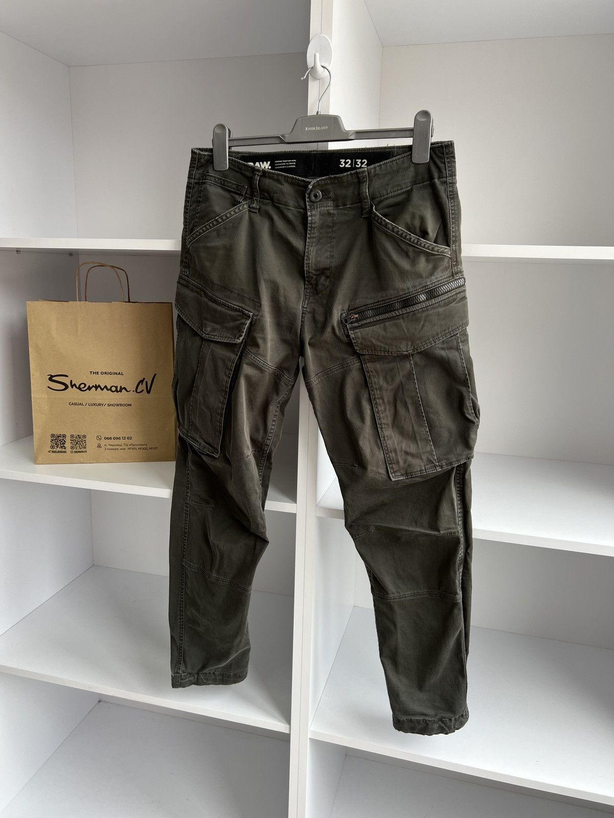 G-Star × Vintage Vintage G-Star Raw Cargo Pants Size US 32 / EU 48 - 2 Thumbnail