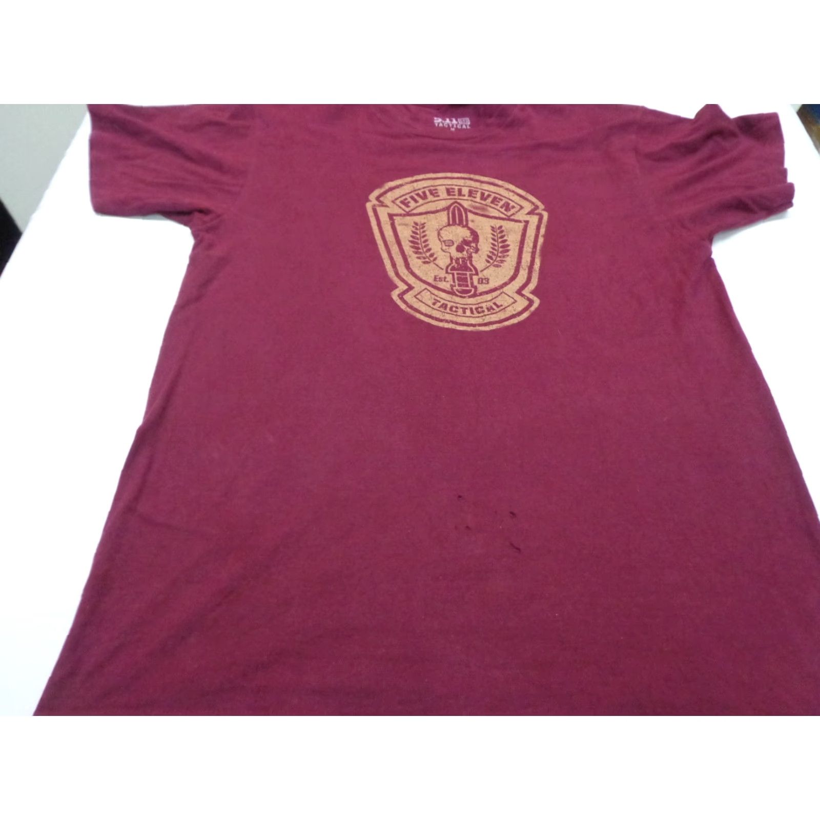 Vintage VINTAGE 5.11 Tactical ALWAYS BE READY Skull T-Shirt M Red Mens Shirt 5.11 Skull Theme Short Sleeve Regular Fit Size US M / EU 48-50 / 2 - 3 Thumbnail