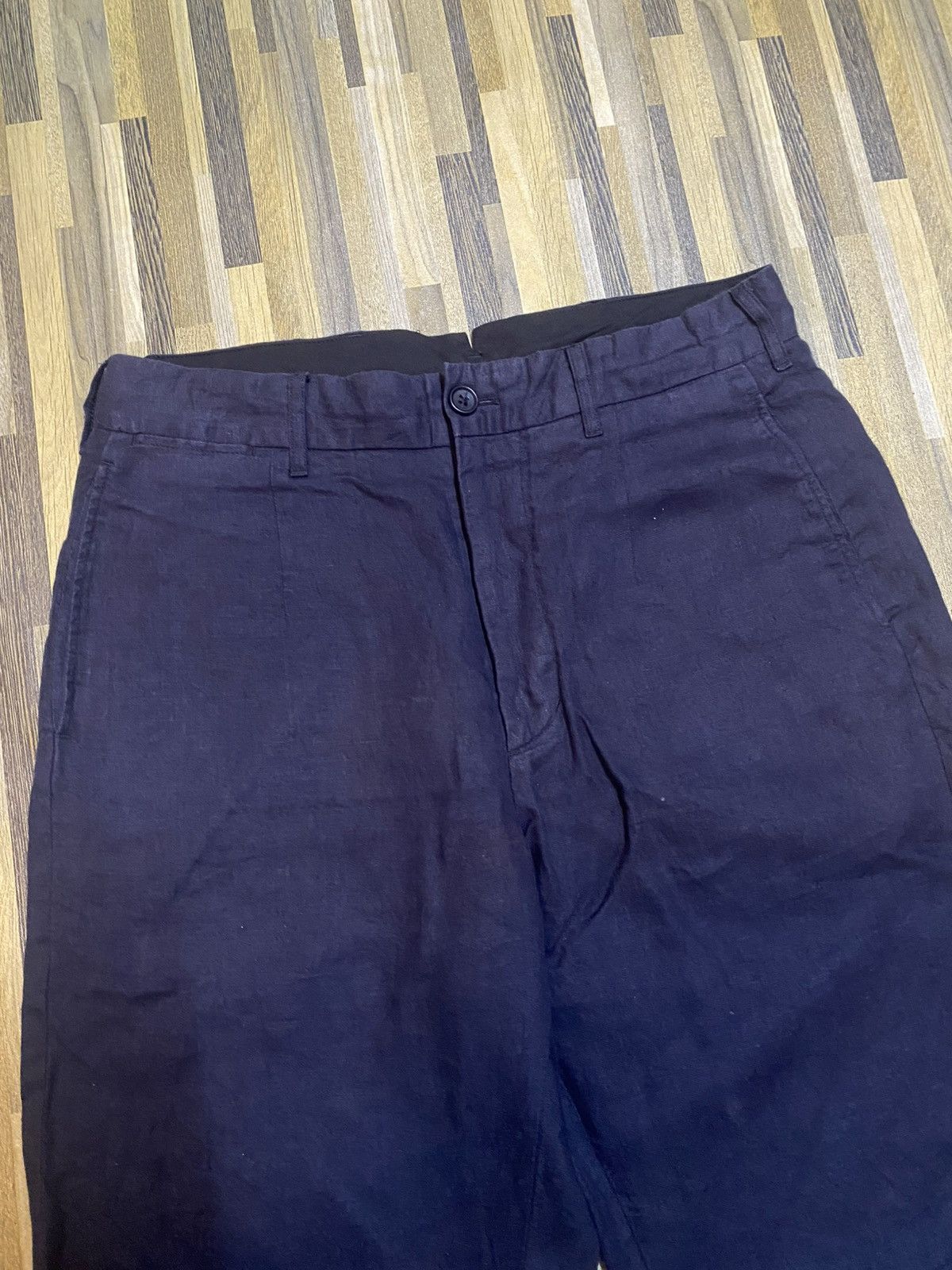 Engineered Garments × Needles × Nepenthes Engineered Garments Linen Navy Trousers Pants Size US 32 / EU 48 - 3 Thumbnail