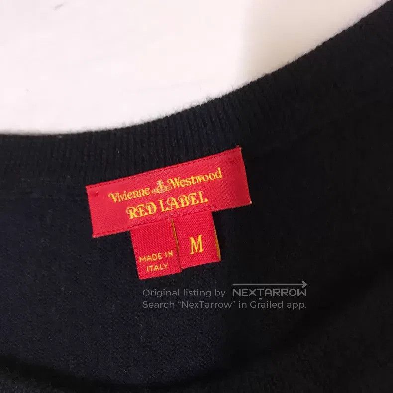 Vivienne Westwood Vivienne Westwood Black Knit Top with the Most Iconic Big Size M / US 6-8 / IT 42-44 - 5 Thumbnail