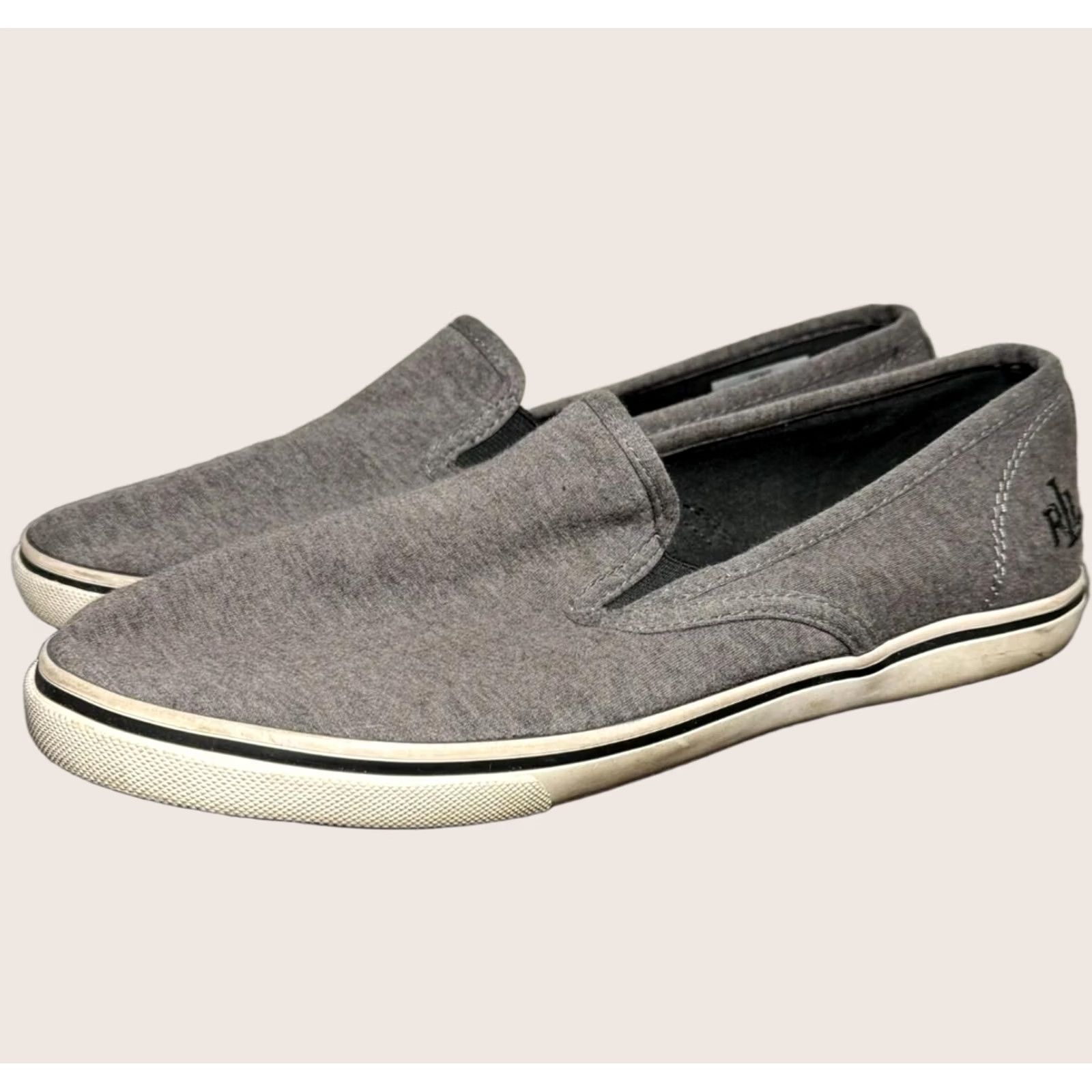 Ralph Lauren Lauren Ralph Lauren Shoes Womens Size 8.5 Gray Slip On Janis Jersey Knit Casual Size M / US 6-8 / IT 42-44 - 1 Thumbnail