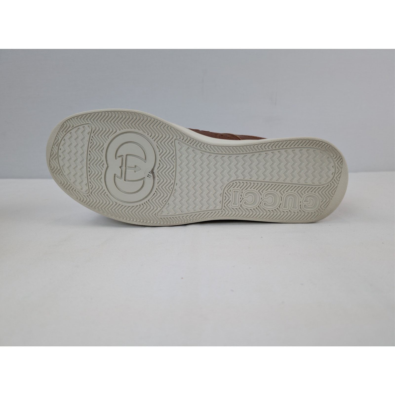 Gucci o1rshd1 Low Top Sneakers in Brown with White Sole Size US 12 / EU 45 - 12 Thumbnail