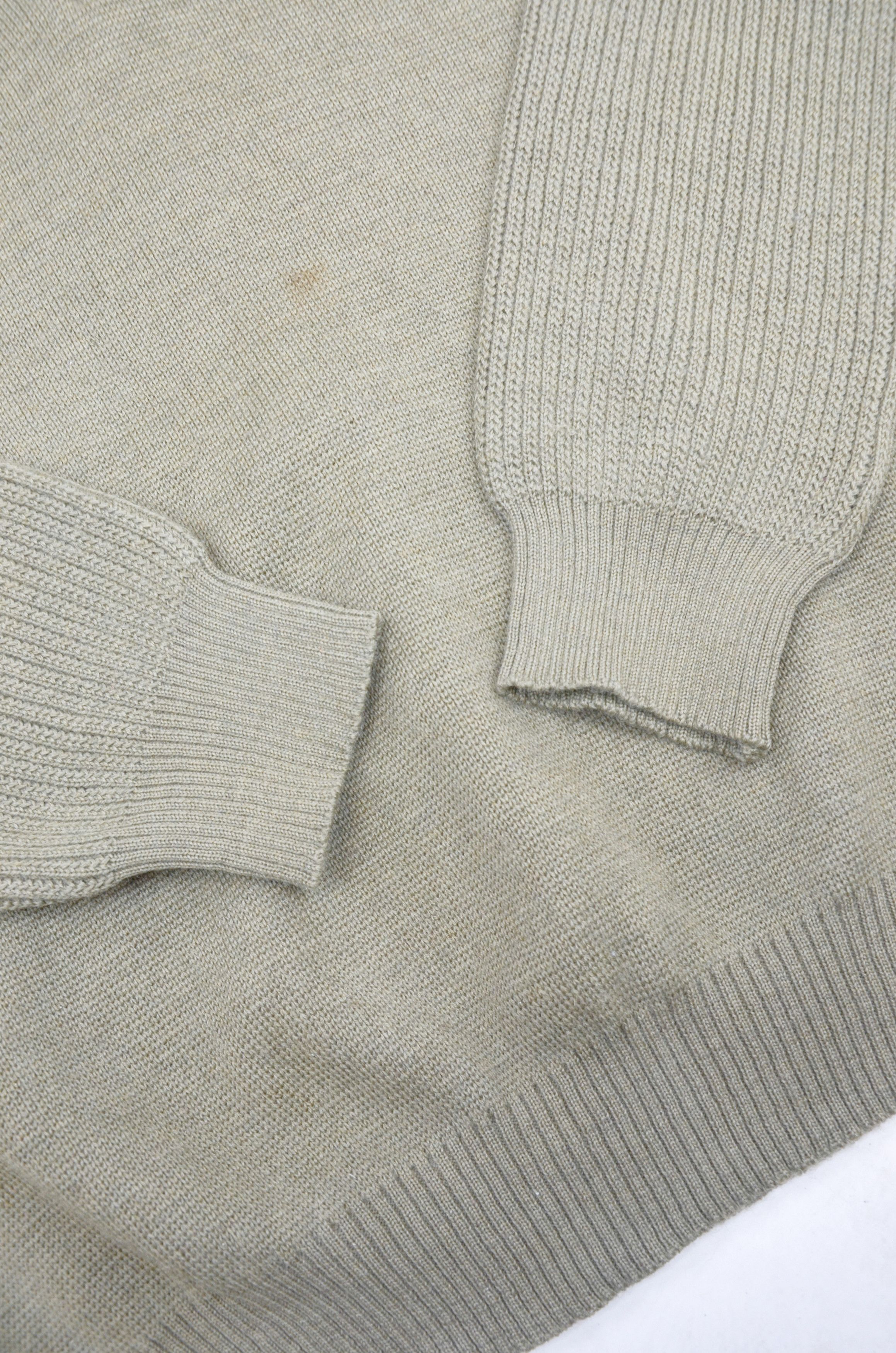 Barbour Barbour Military Wool Sweater – Olive Green - Size L Size US L / EU 52-54 / 3 - 3 Thumbnail