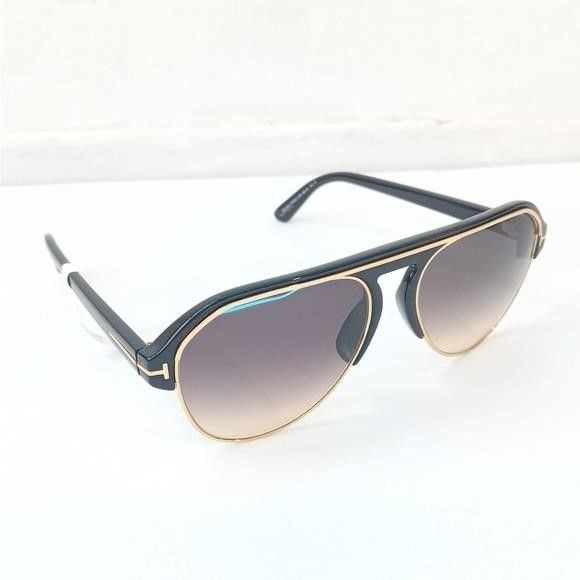Tom Ford TOM FORD Marshall FT0929 01B This aviator Tom Ford sunglass Size ONE SIZE - 5 Thumbnail