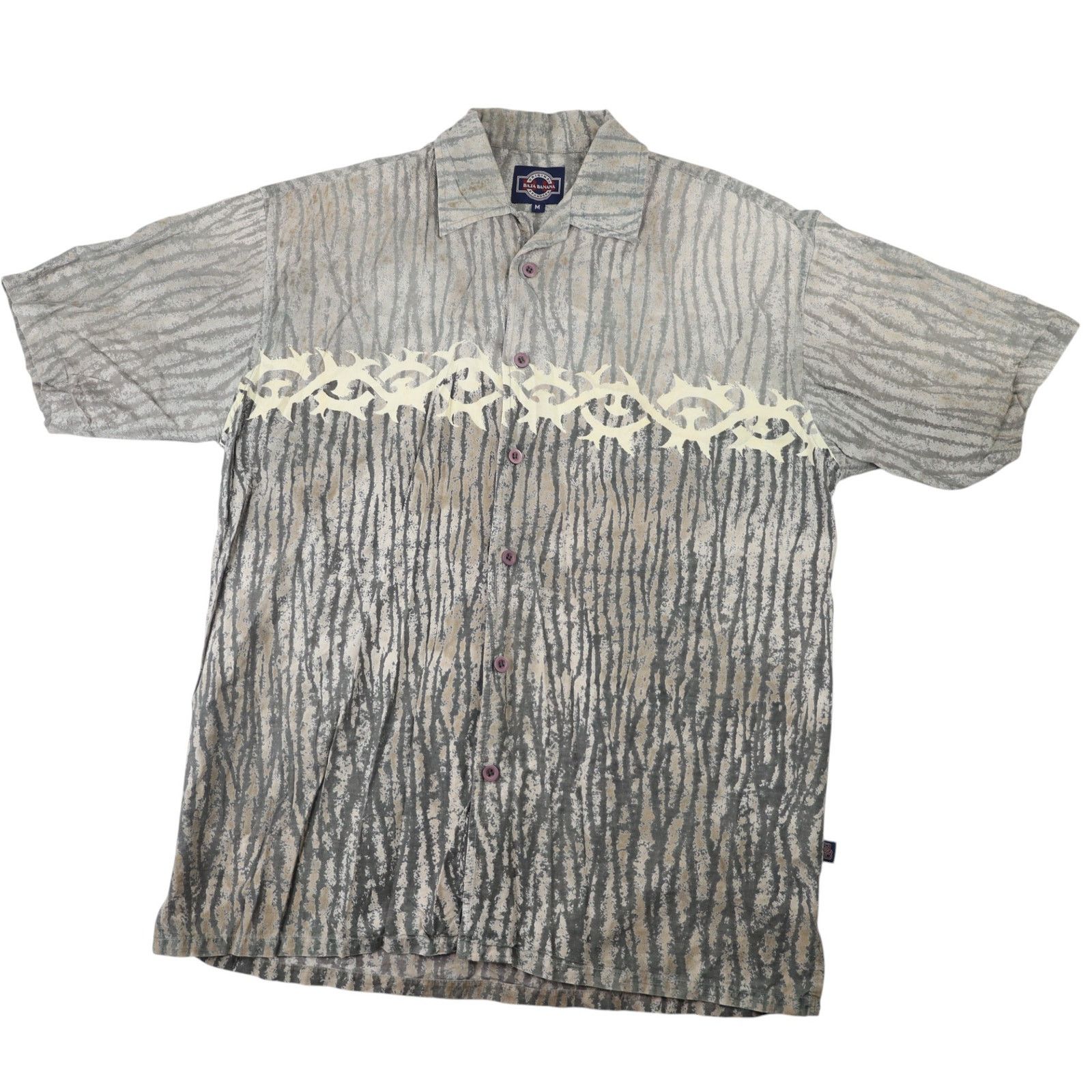 Vintage Vintage Y2k Baja Banana Tribal Allover Print Button Up Shirt Size US L / EU 52-54 / 3 - 1 Thumbnail