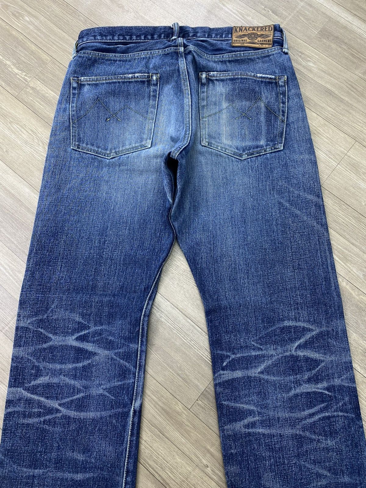 Japanese Brand Knackered Japan Lot402 Selvedge Denim Distressed Faded Jeans Size US 34 / EU 50 - 19 Thumbnail
