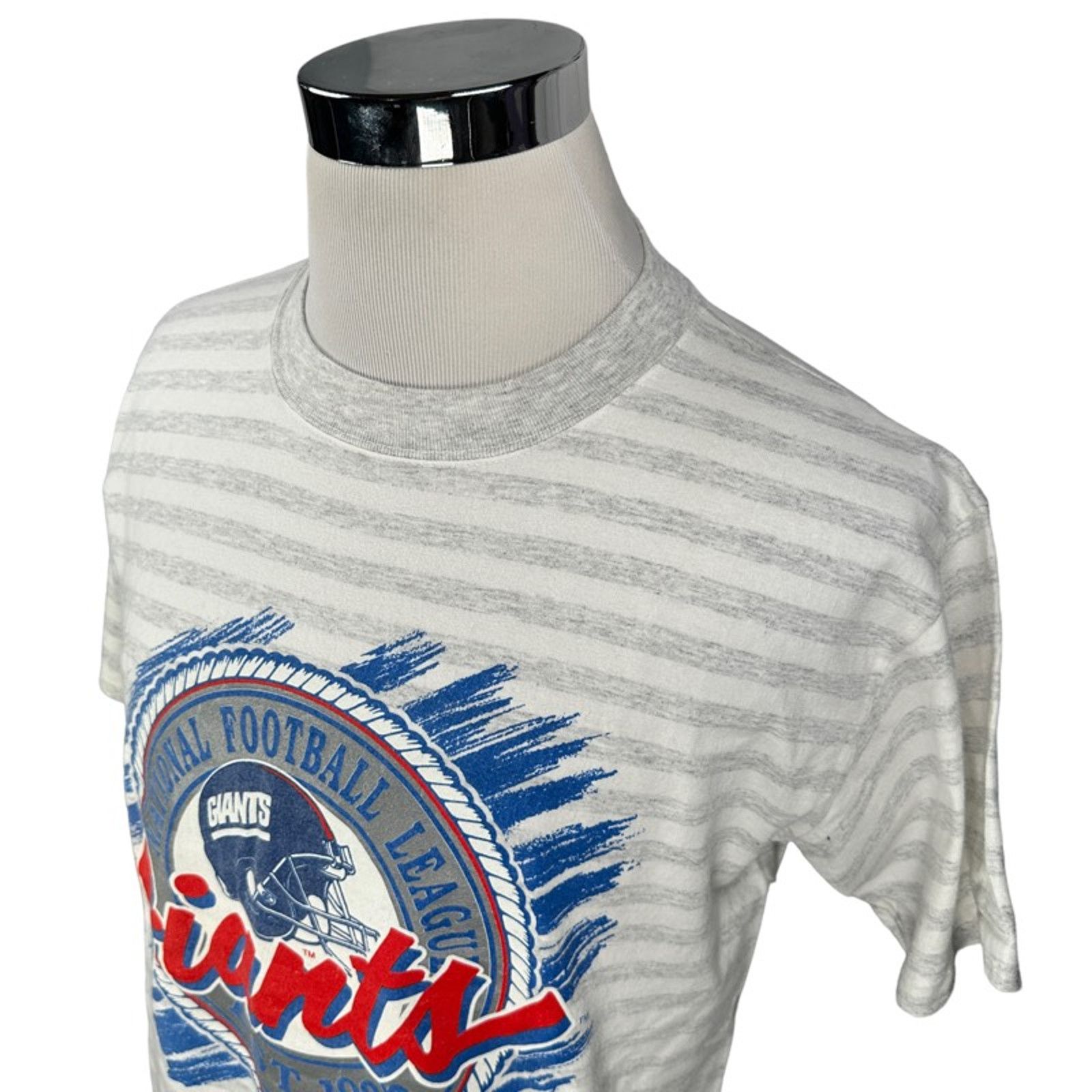 NFL Vintage New York Giants Trench Ultra T-Shirt L Gray USA 90s Size US L / EU 52-54 / 3 - 5 Thumbnail