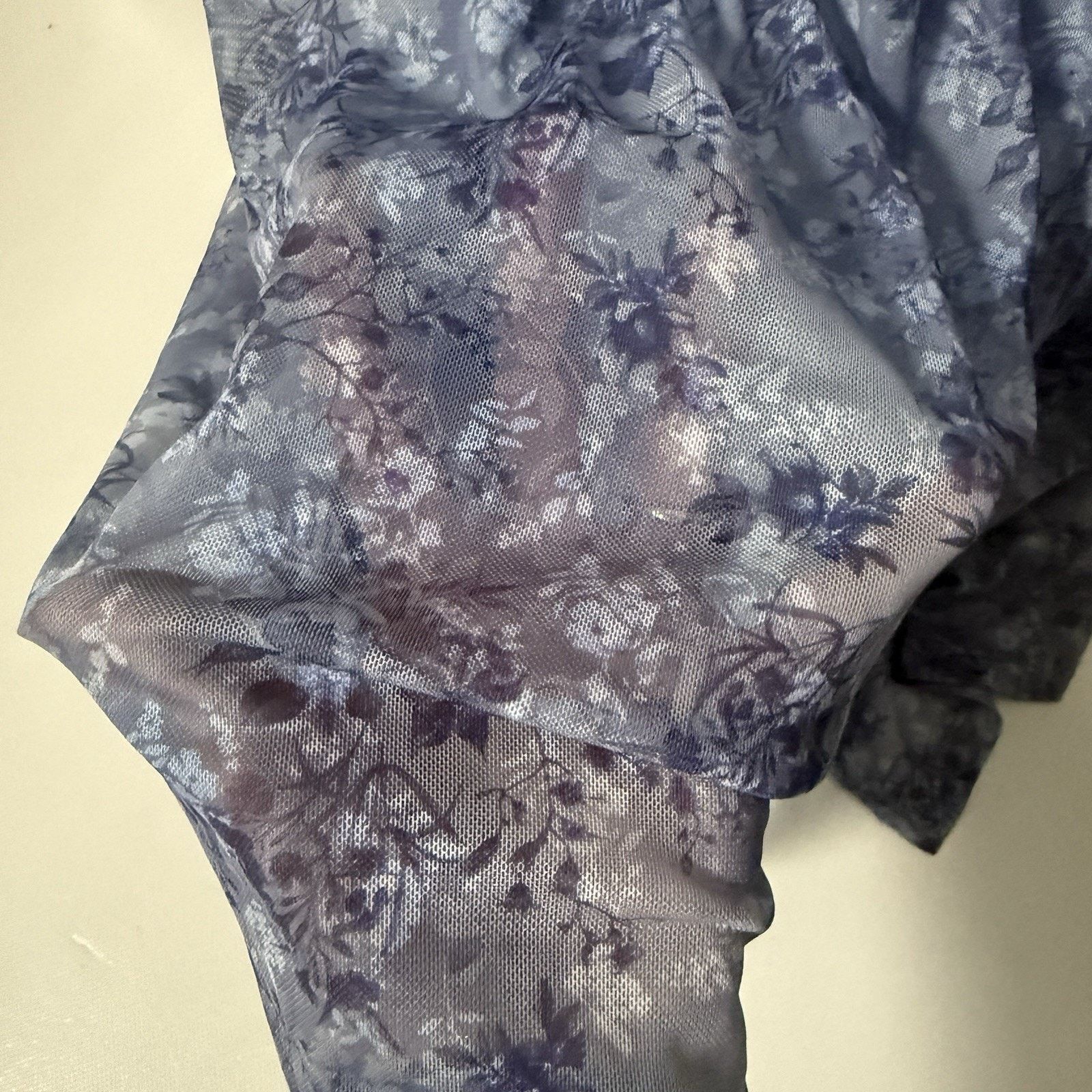 Other Y2K Slip Floral Mesh Lace Slit Whimsy Grunge Cottage Dress Size XXL / US 16-18 / IT 52-54 - 9 Thumbnail