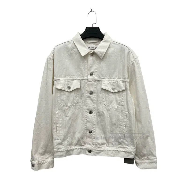 Balenciaga Balenciaga Back Logo Denim Jacket Size US S / EU 44-46 / 1 - 2 Thumbnail