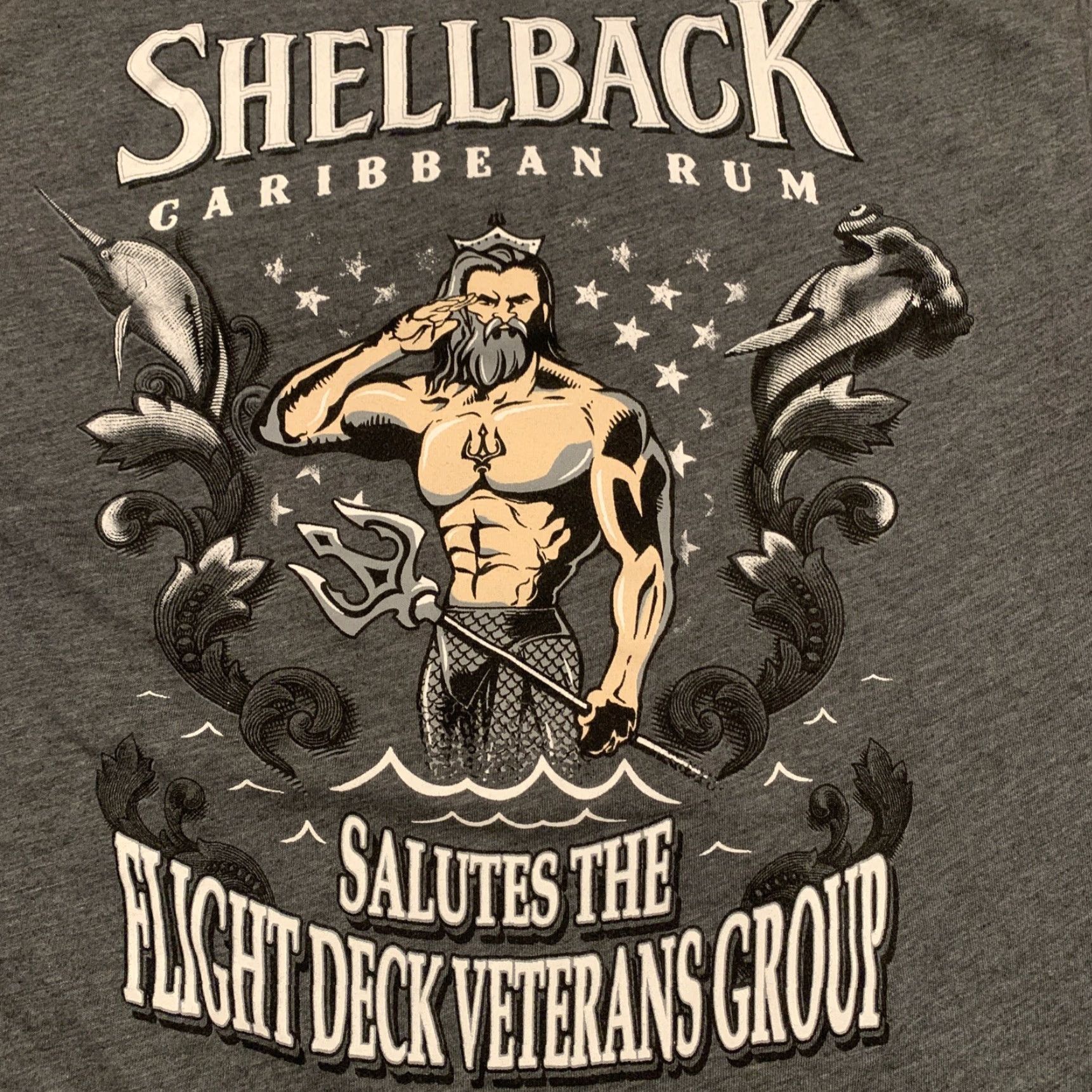 Doublet Shellback Caribbean Rum T-Shirt Gray L Men Double-Sided Logo Salute To Veterans Size US L / EU 52-54 / 3 - 5 Thumbnail