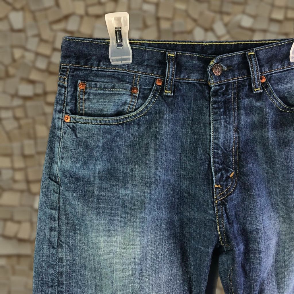 Levi's Levi's 505 Mid Rise Straight Leg Jeans Mens Size W33 L32 Blue Denim Size US 33 - 1 Thumbnail