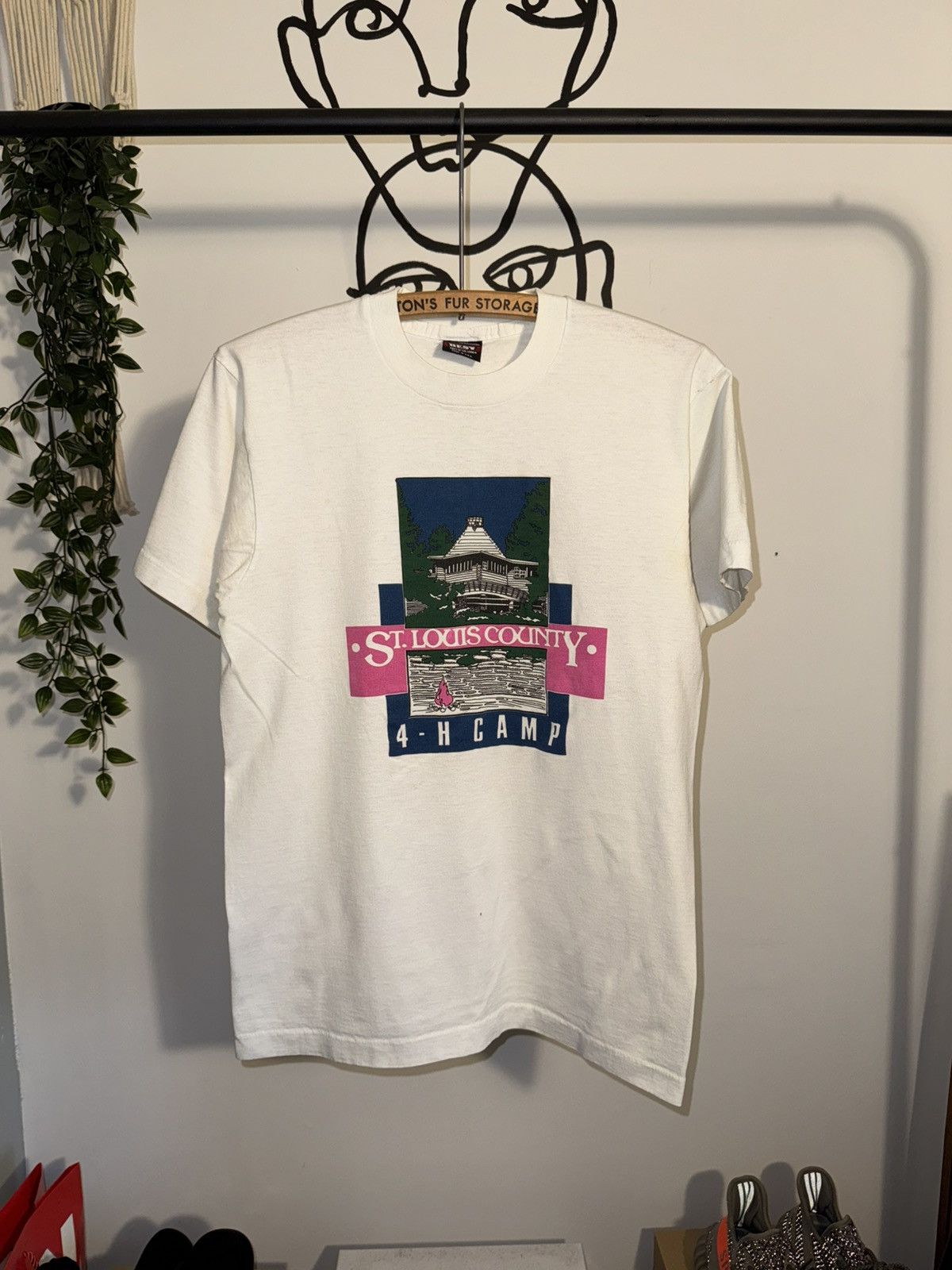 Fruit Of The Loom × Vintage Vintage 90s St. Louis County 4-H Camp T-Shirt Camping USA Size US S / EU 44-46 / 1 - 1 Thumbnail