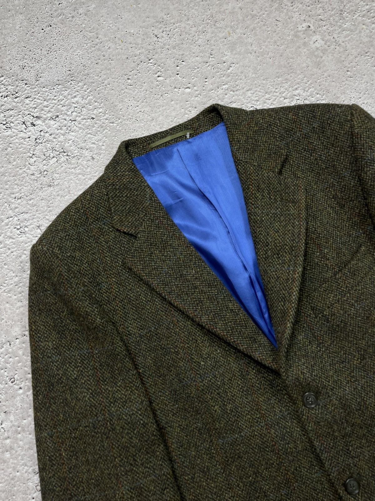 Harris Tweed Harris Tweed wool blazer brown herringbone R44 jacket Size 44R - 4 Thumbnail