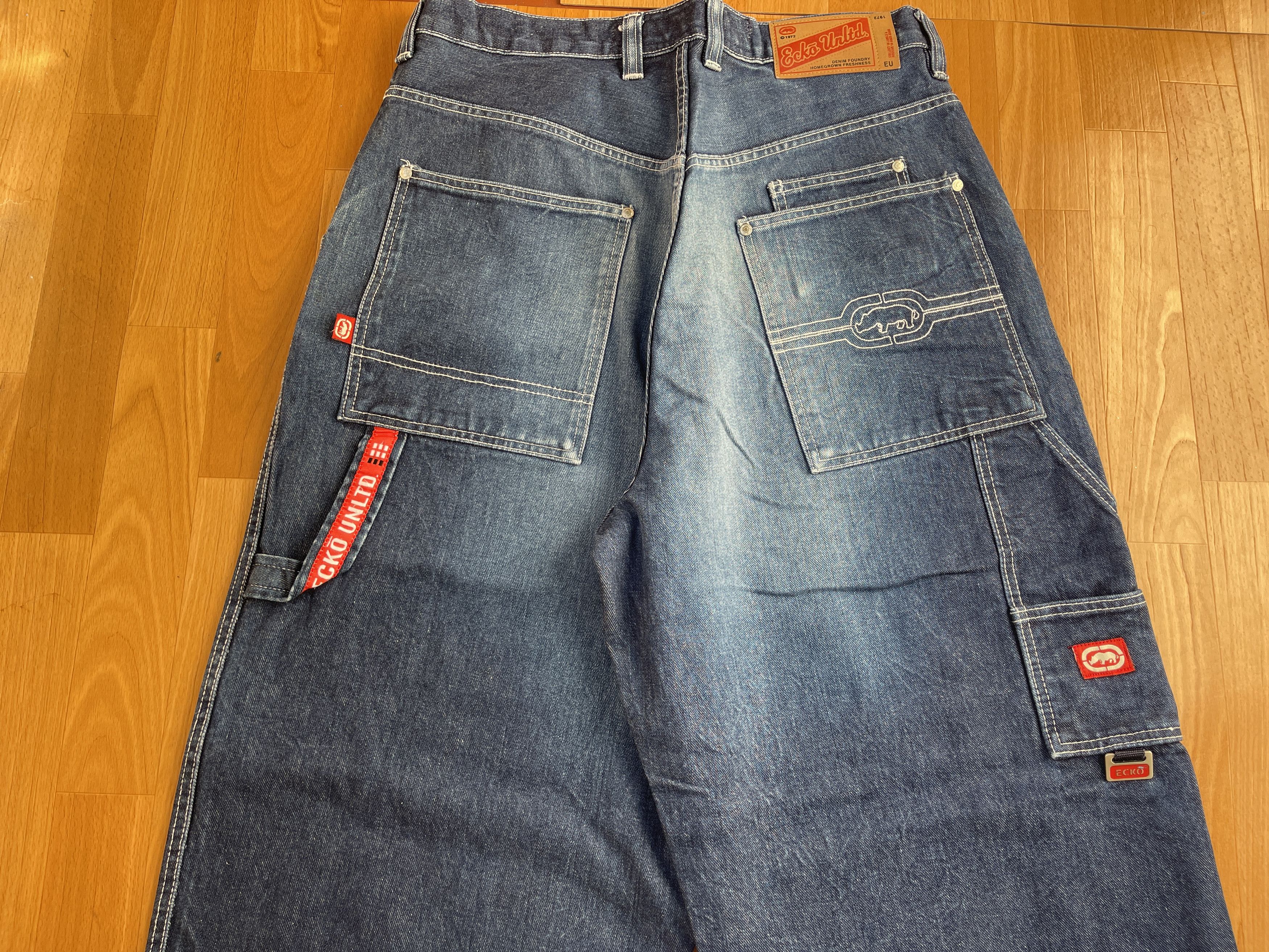 Ecko Unltd. Ecko Unltd jeans, baggy, vintage 90s hip hop skater Y2K W 34 Size US 34 / EU 50 - 4 Thumbnail
