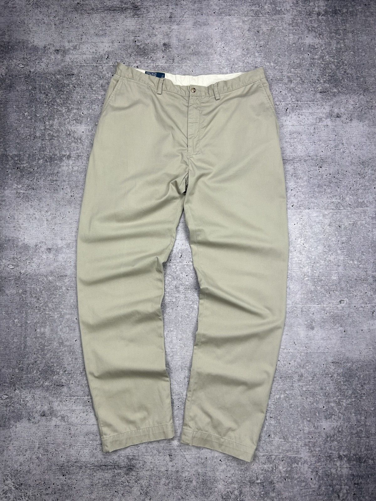 Designer × Polo Ralph Lauren × Vintage Vintage Polo Ralph Lauren Y2K Style Gordon ChinoBeige Pants Size US 38 / EU 54 - 1 Thumbnail