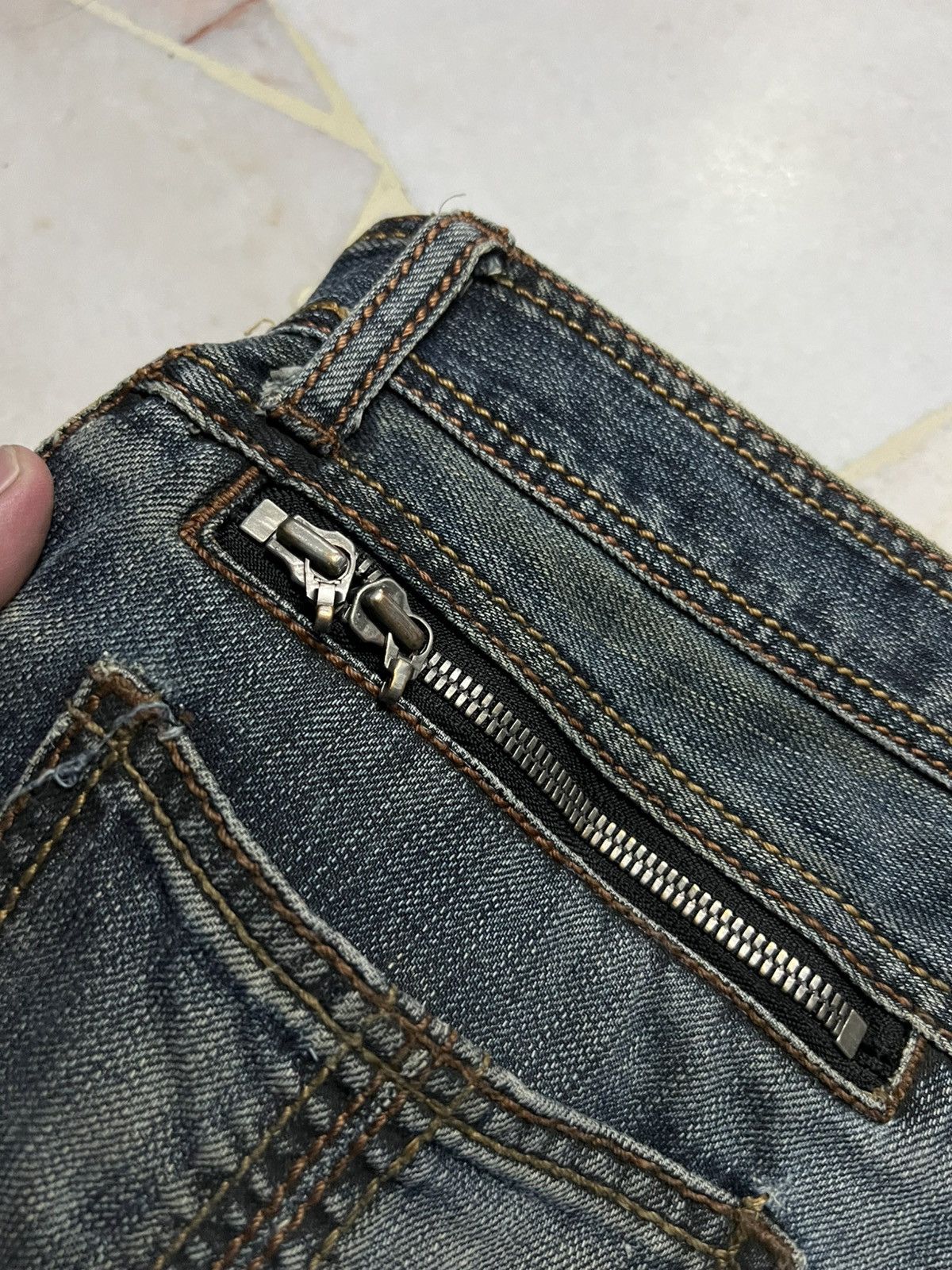 Japanese Brand × Schlussel SCHLUSSEL MULTIPOCKET RIPPED JEAN Size US 30 / EU 46 - 18 Thumbnail