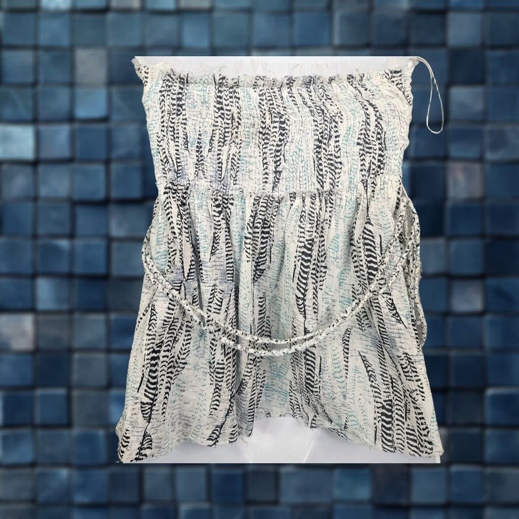 Zadig & Voltaire ZADIG & VOLTAIRE Skirt Womens Mini Cotton Pull On Size 36 Multicolor Blue White Fast Shipping Size 25" / US 0 / IT 36 - 1 Thumbnail