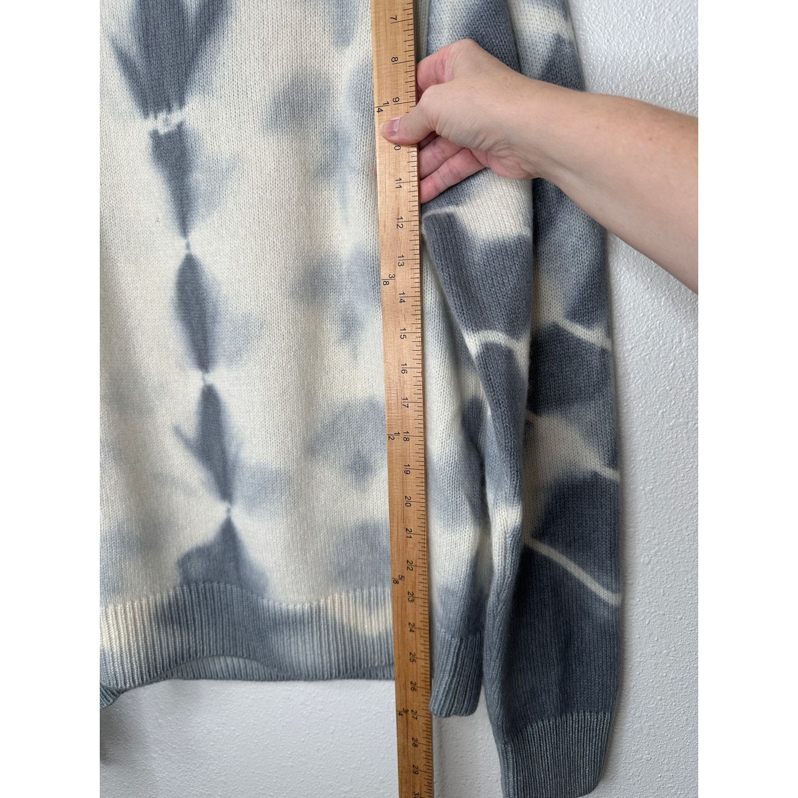 Other The Elder Statesmen Gray Cream Tie-Dyed Cashmere Sweater M Size US M / EU 48-50 / 2 - 8 Thumbnail